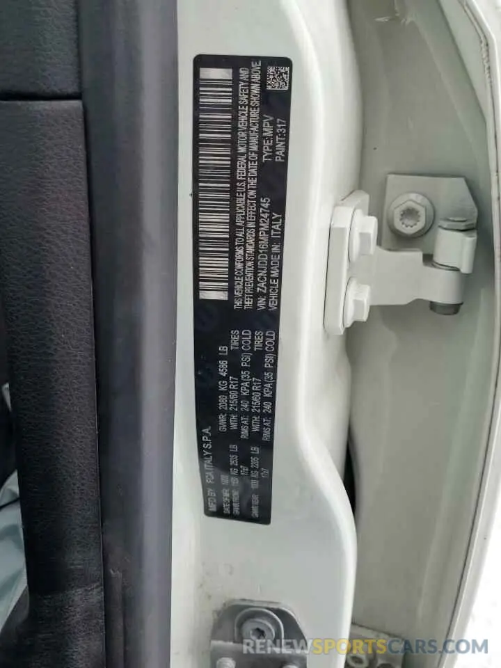 13 Photograph of a damaged car ZACNJDD16MPM24745 JEEP RENEGADE 2021