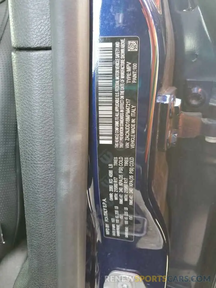 13 Photograph of a damaged car ZACNJDD18MPM47217 JEEP RENEGADE 2021