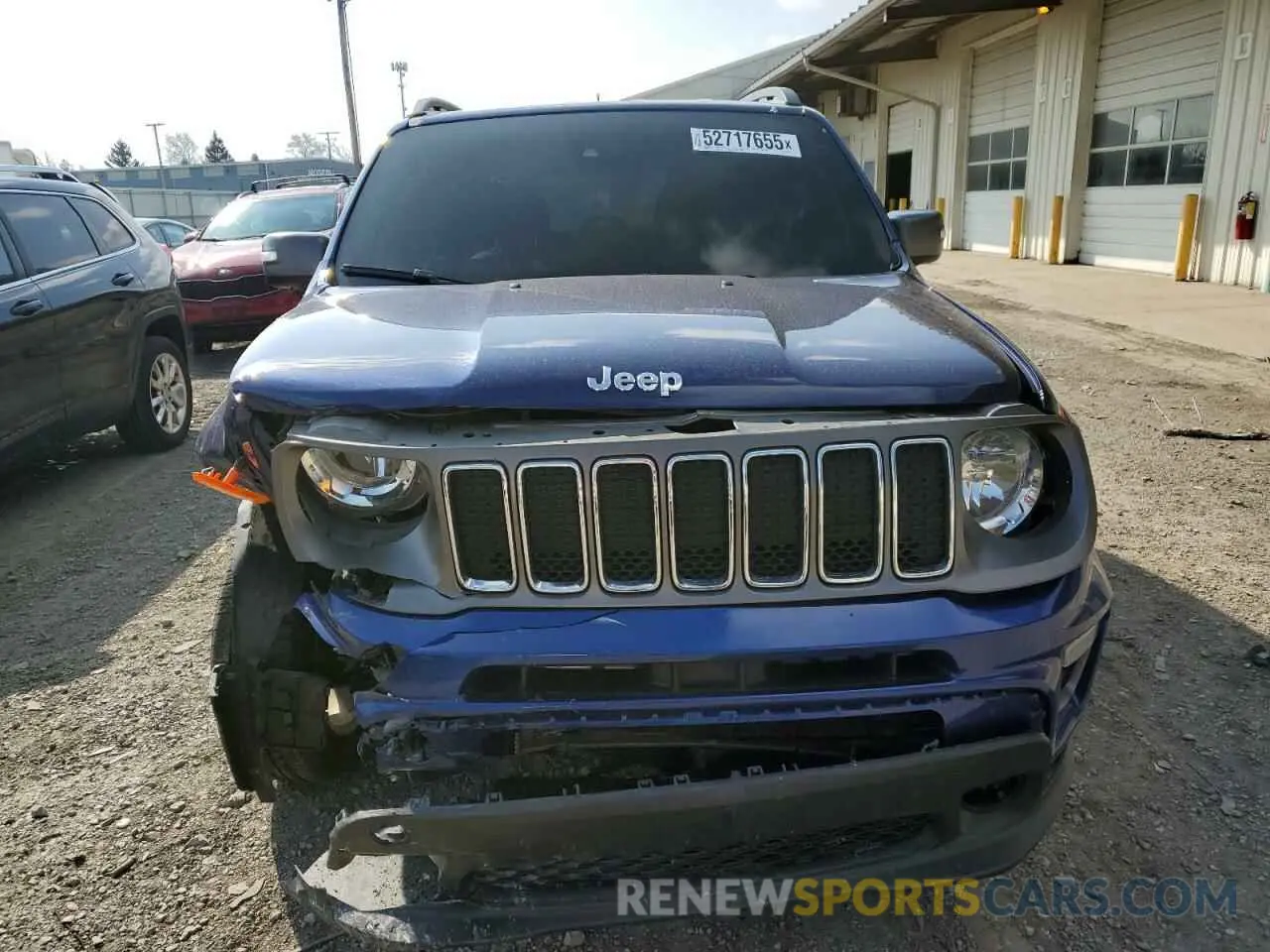 5 Photograph of a damaged car ZACNJDD18MPM47217 JEEP RENEGADE 2021