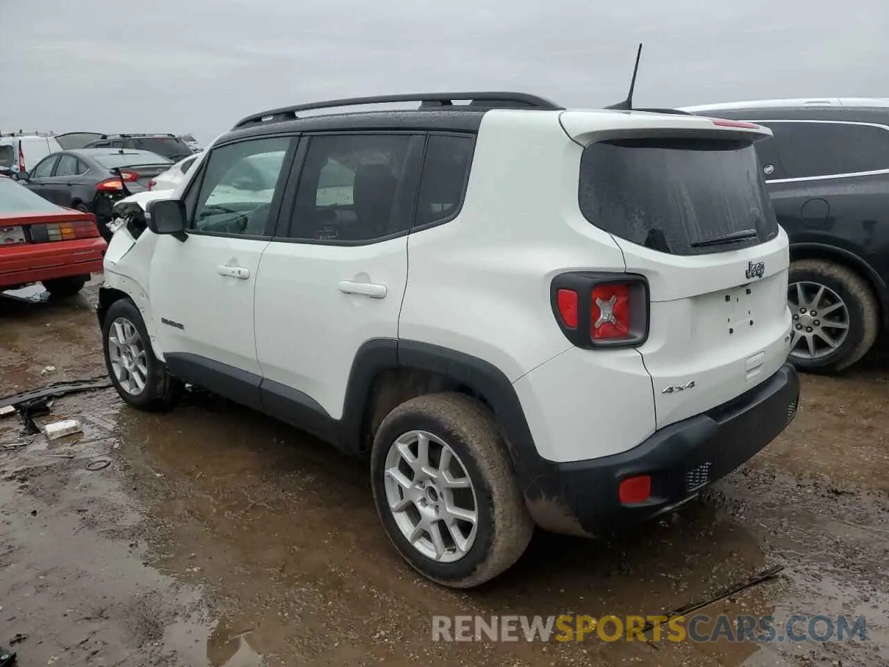 2 Photograph of a damaged car ZACNJDD18MPM63904 JEEP RENEGADE 2021