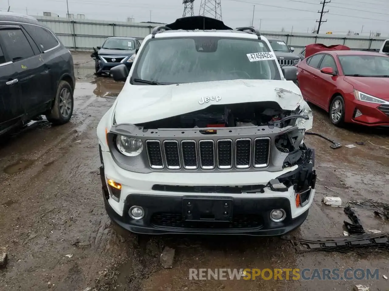5 Photograph of a damaged car ZACNJDD18MPM63904 JEEP RENEGADE 2021