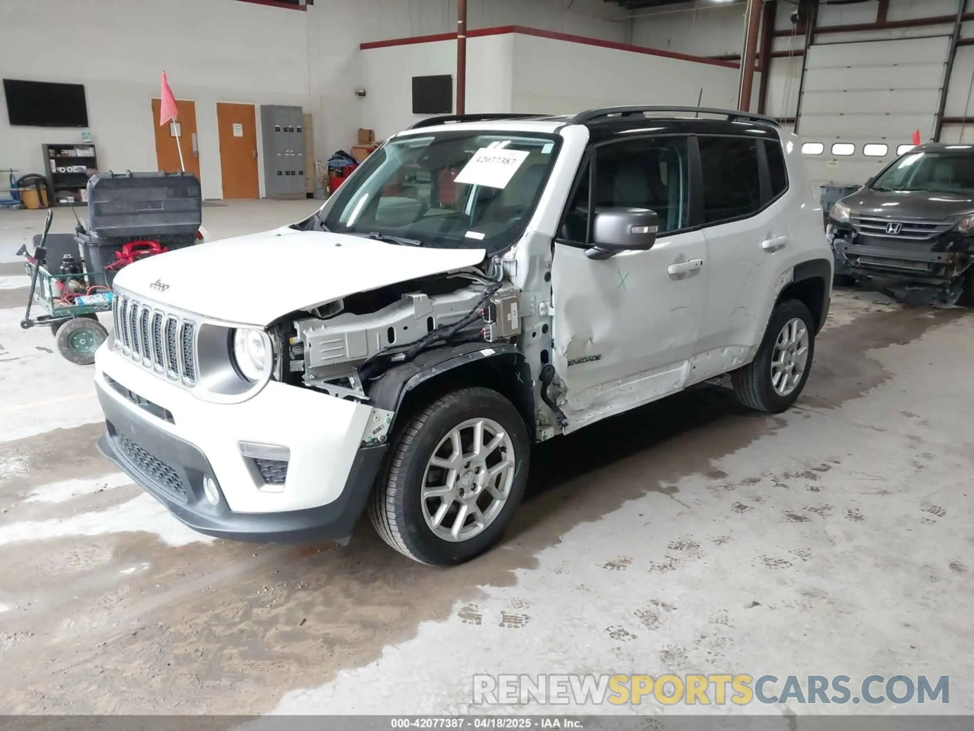 2 Photograph of a damaged car ZACNJDD19MPM21287 JEEP RENEGADE 2021