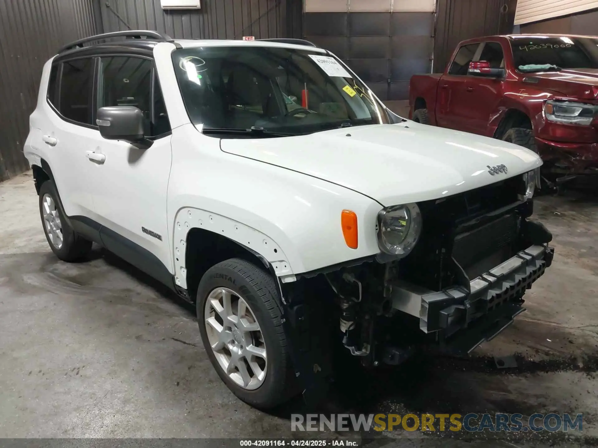 1 Photograph of a damaged car ZACNJDD19MPM23265 JEEP RENEGADE 2021