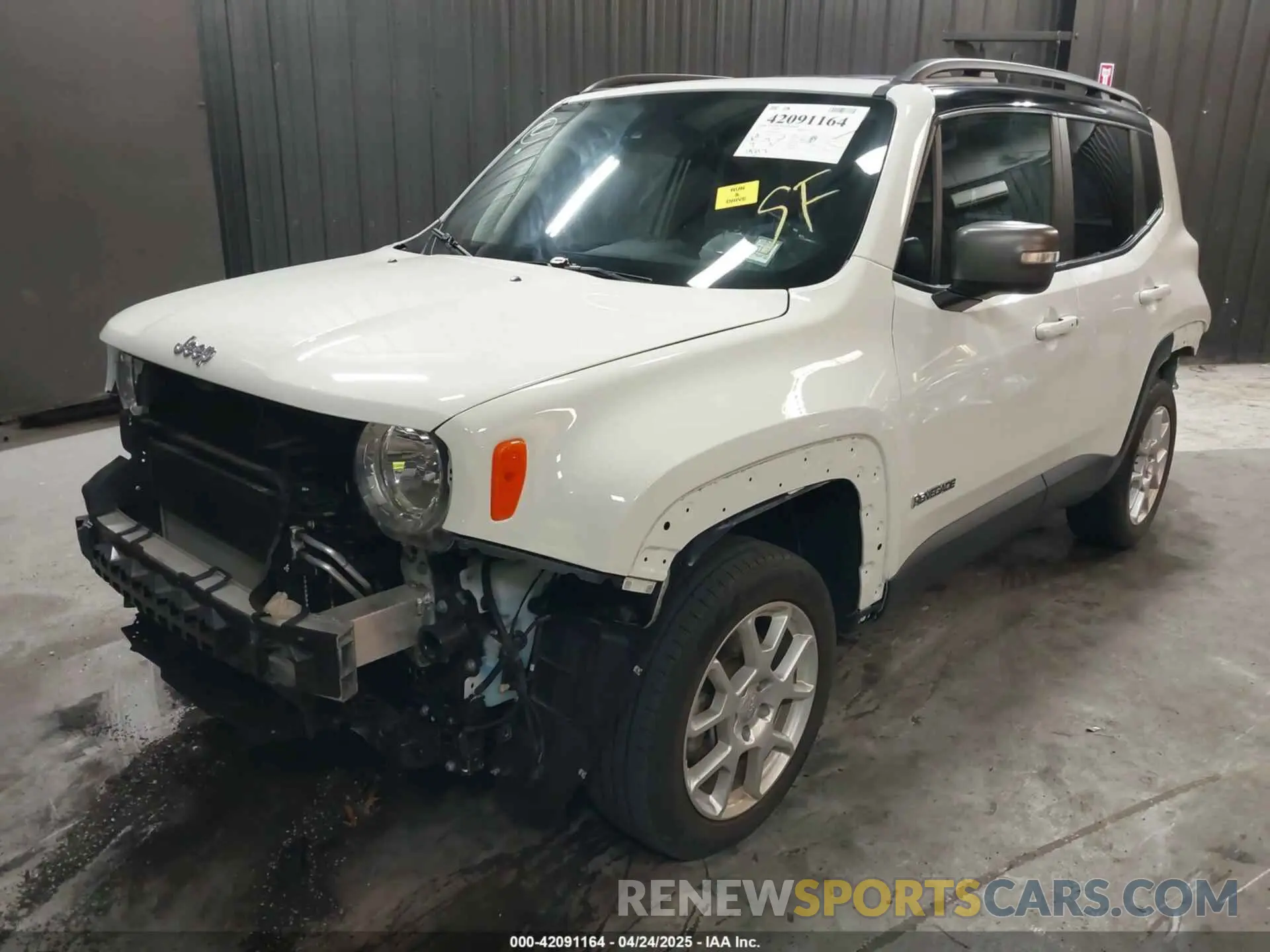 2 Photograph of a damaged car ZACNJDD19MPM23265 JEEP RENEGADE 2021