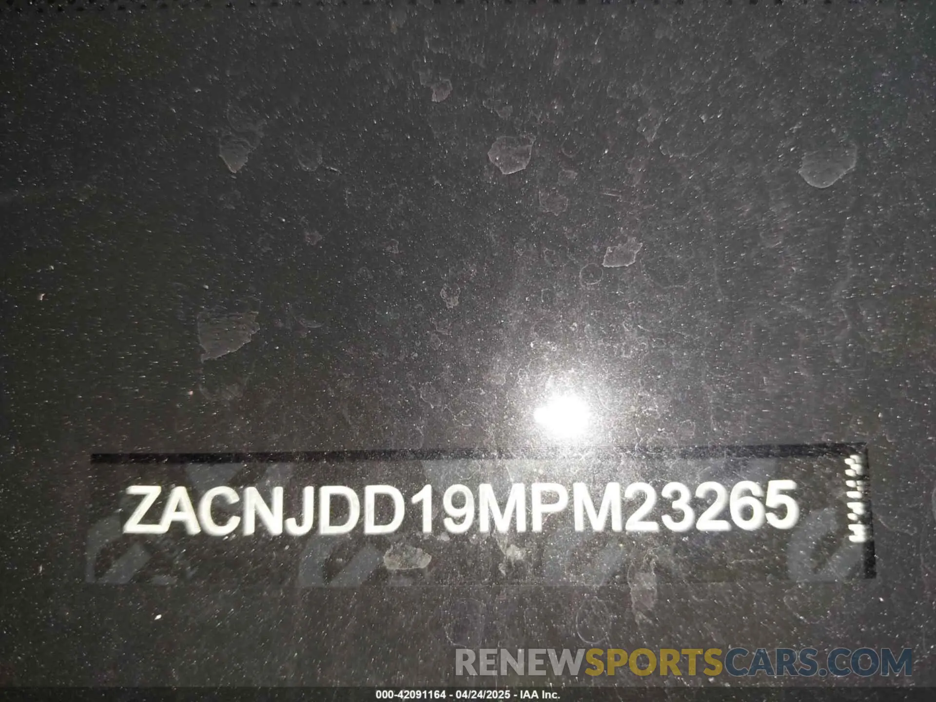 21 Photograph of a damaged car ZACNJDD19MPM23265 JEEP RENEGADE 2021