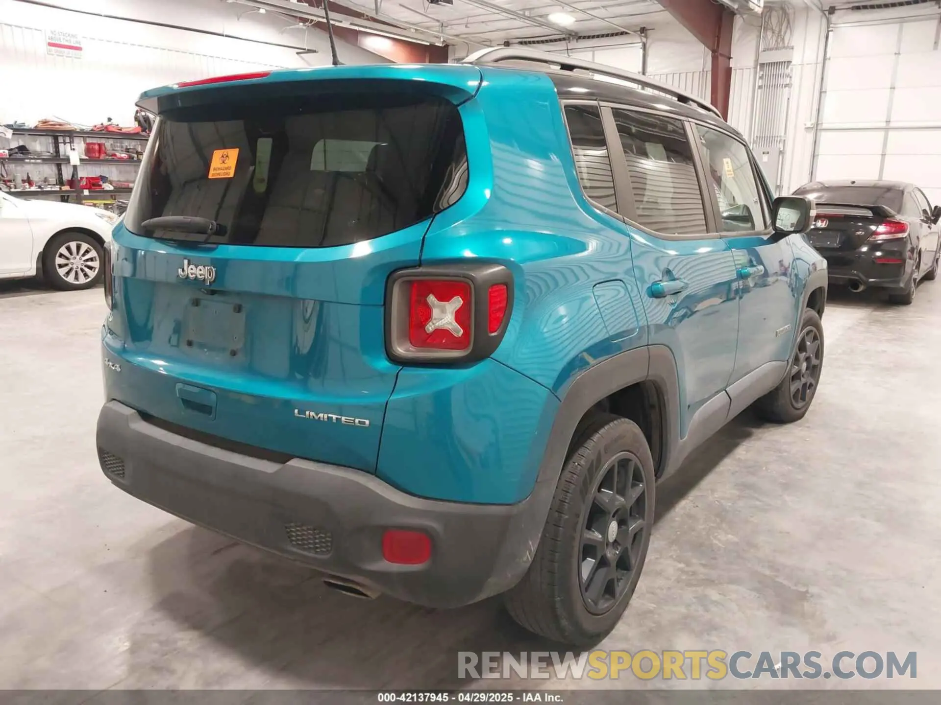 4 Photograph of a damaged car ZACNJDD1XMPM46036 JEEP RENEGADE 2021