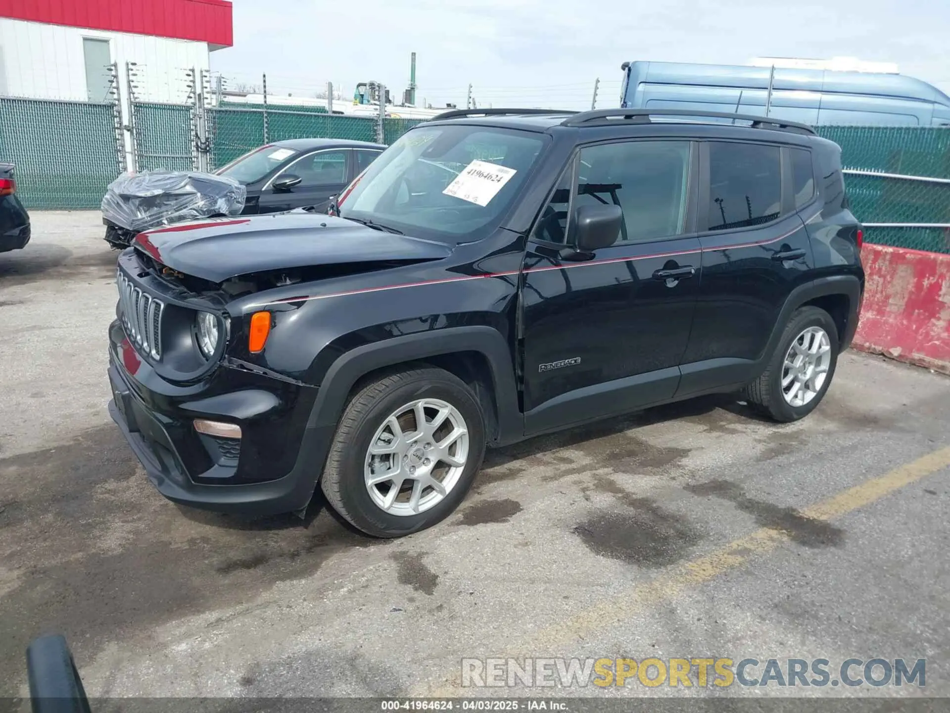 2 Photograph of a damaged car ZACNJCA16NPN51723 JEEP RENEGADE 2022