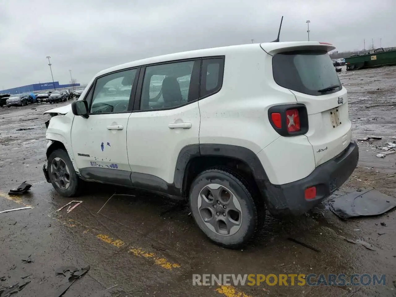 2 Photograph of a damaged car ZACNJDA14NPN43898 JEEP RENEGADE 2022