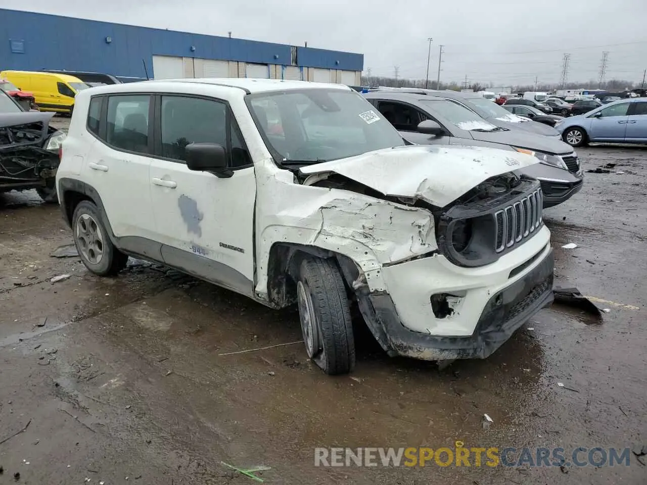 4 Photograph of a damaged car ZACNJDA14NPN43898 JEEP RENEGADE 2022