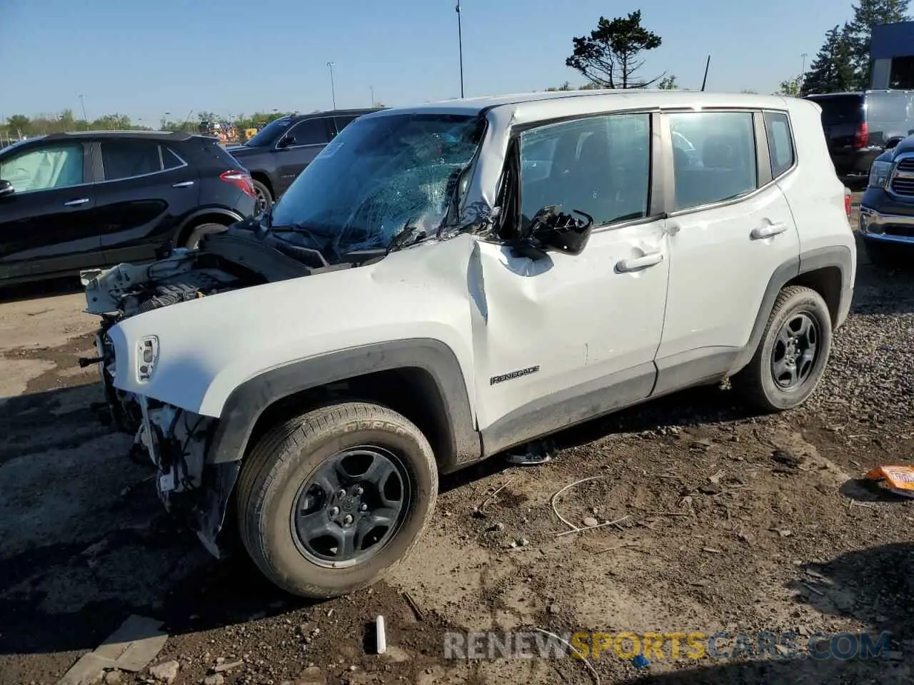 1 Photograph of a damaged car ZACNJDA18NPN65080 JEEP RENEGADE 2022