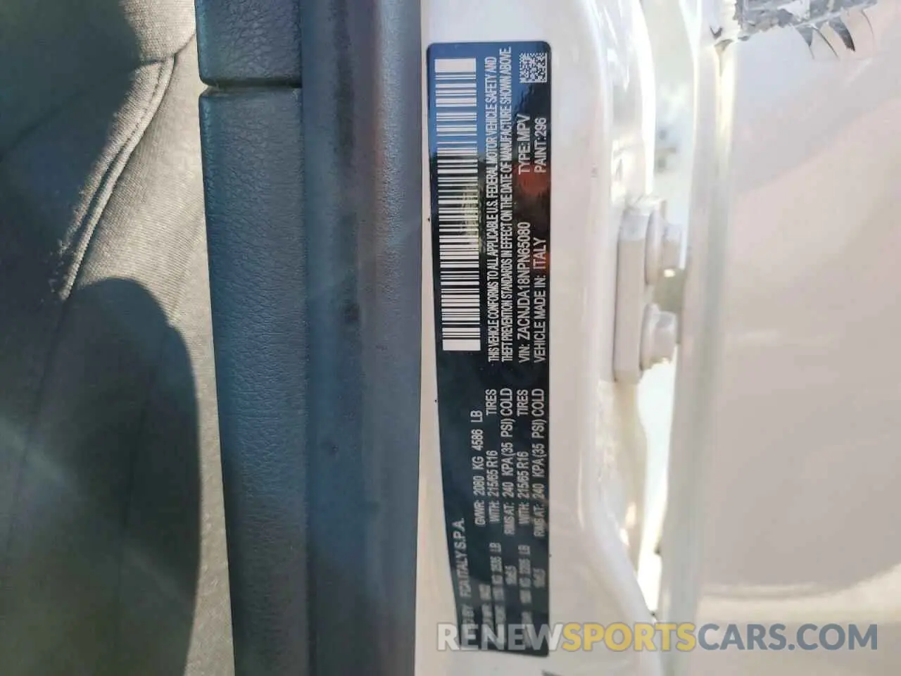 13 Photograph of a damaged car ZACNJDA18NPN65080 JEEP RENEGADE 2022