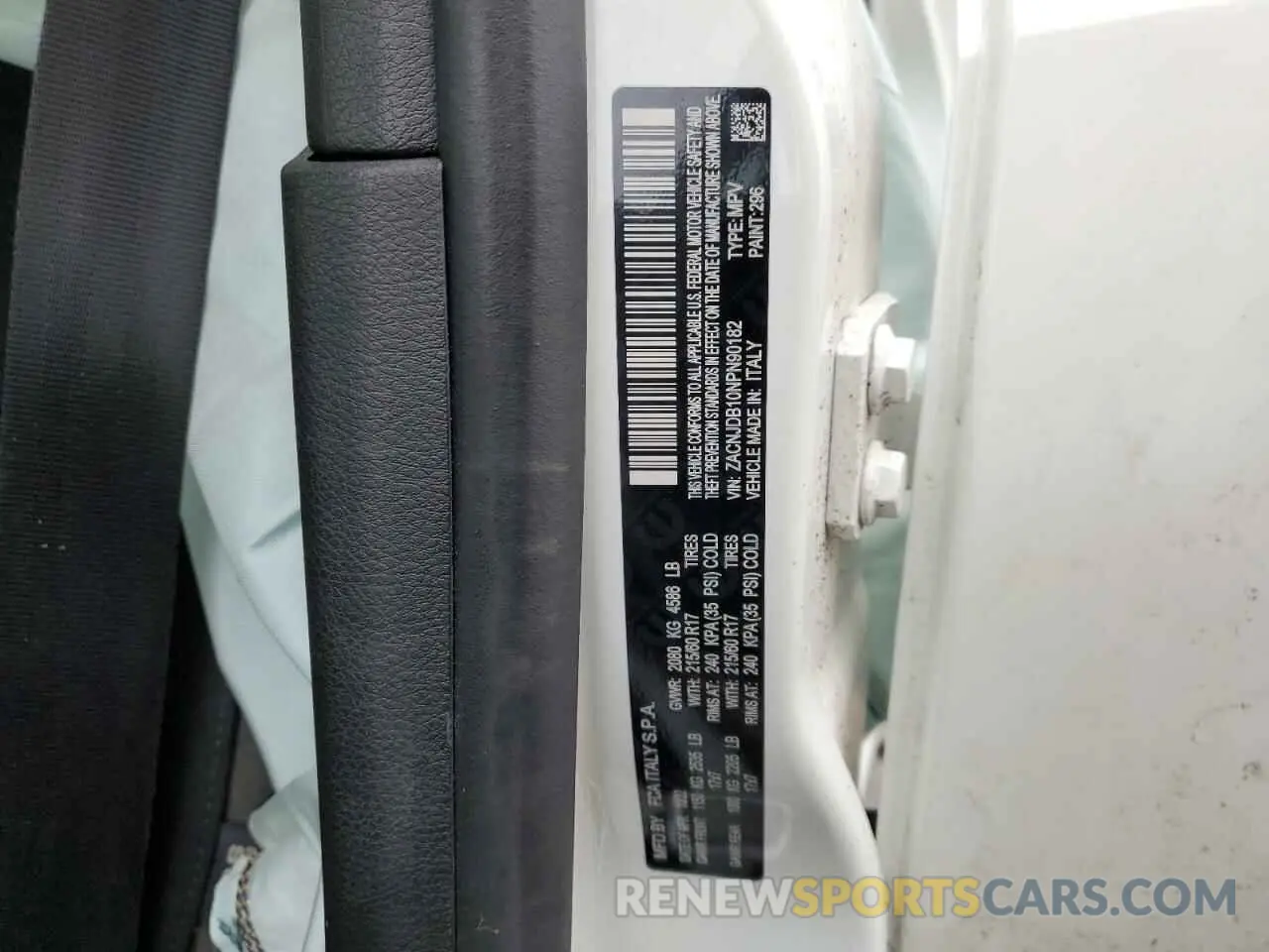 13 Photograph of a damaged car ZACNJDB10NPN90182 JEEP RENEGADE 2022