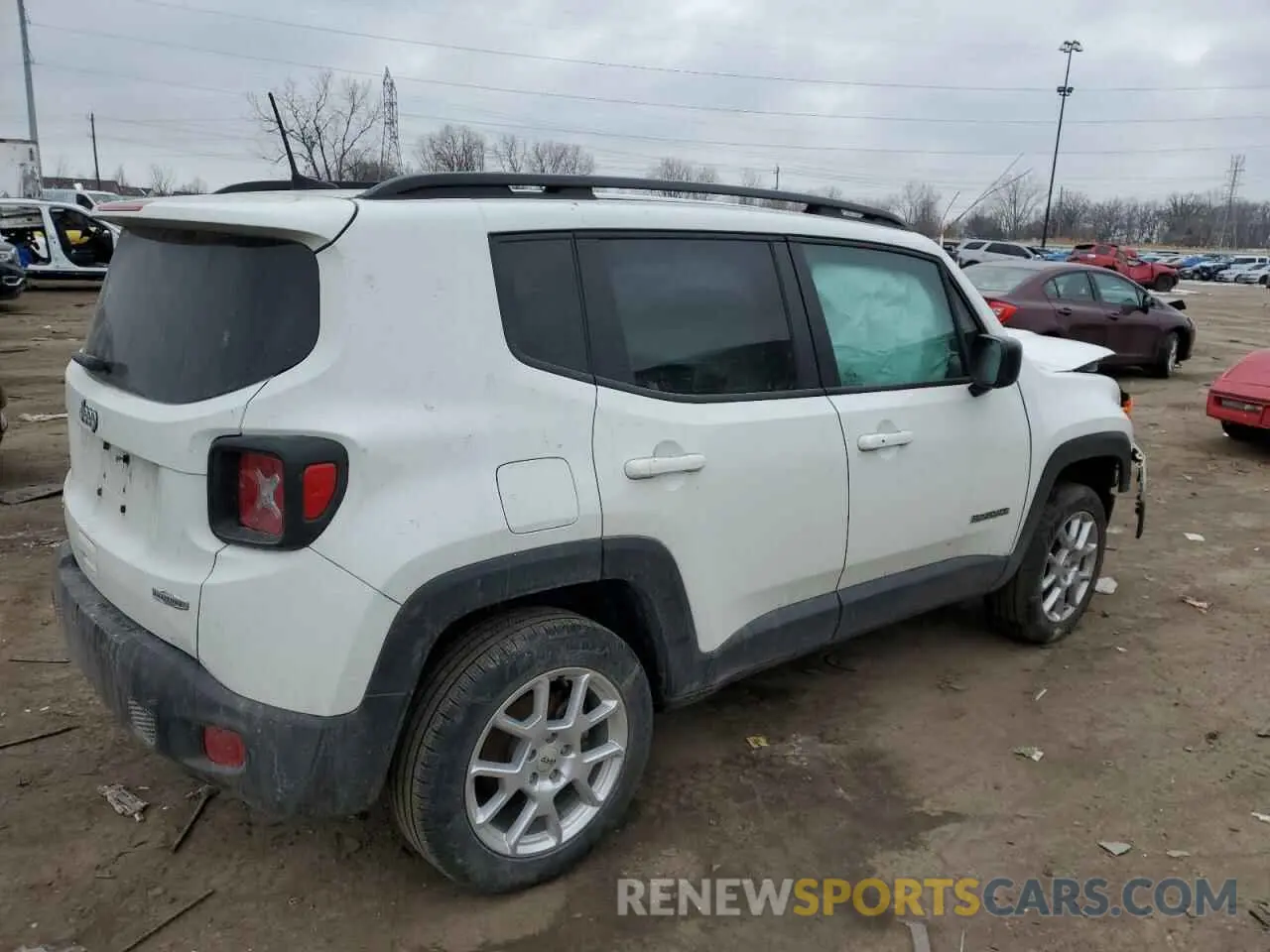 3 Photograph of a damaged car ZACNJDB10NPN90182 JEEP RENEGADE 2022