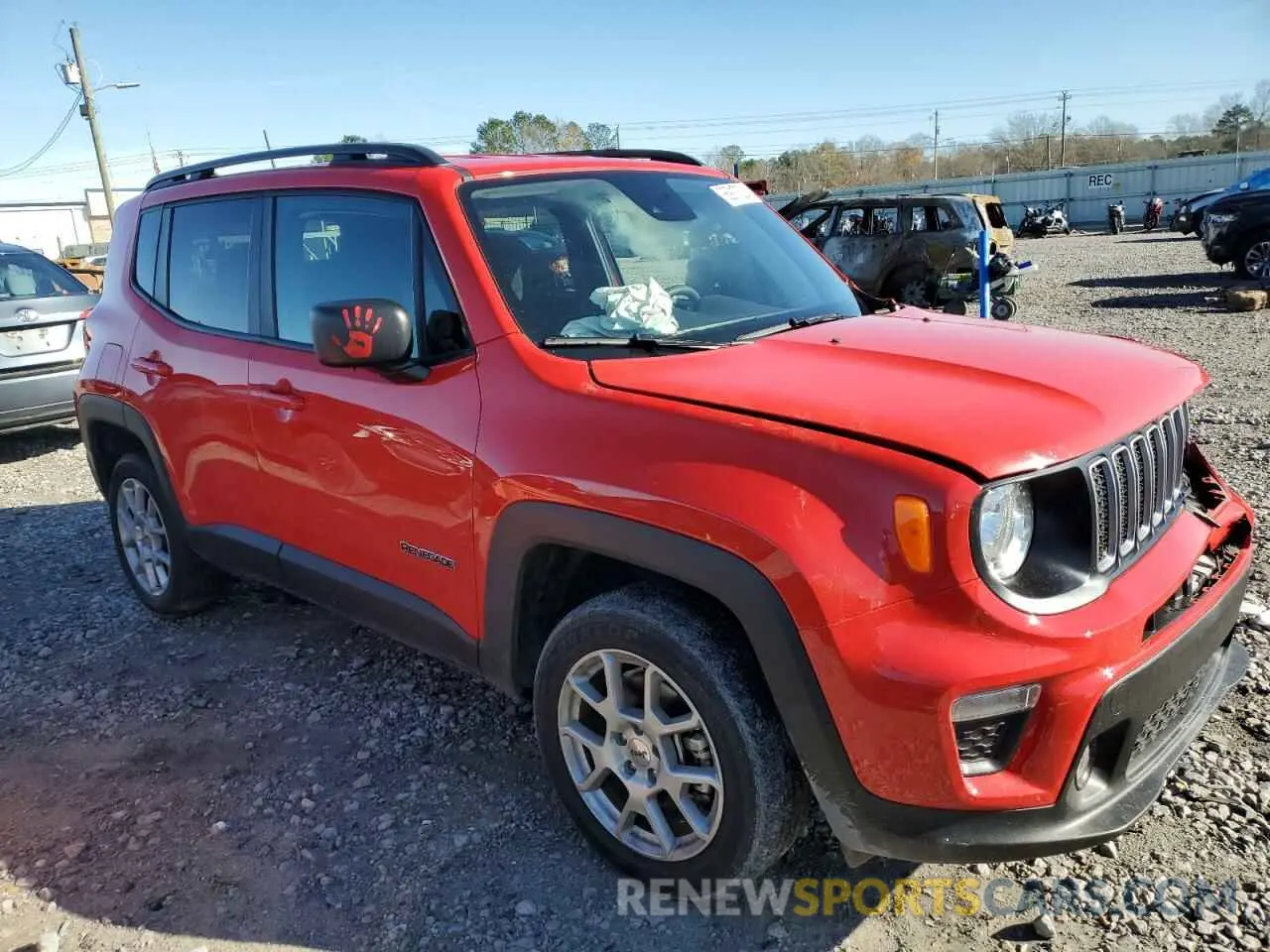 4 Photograph of a damaged car ZACNJDB11NPN47969 JEEP RENEGADE 2022