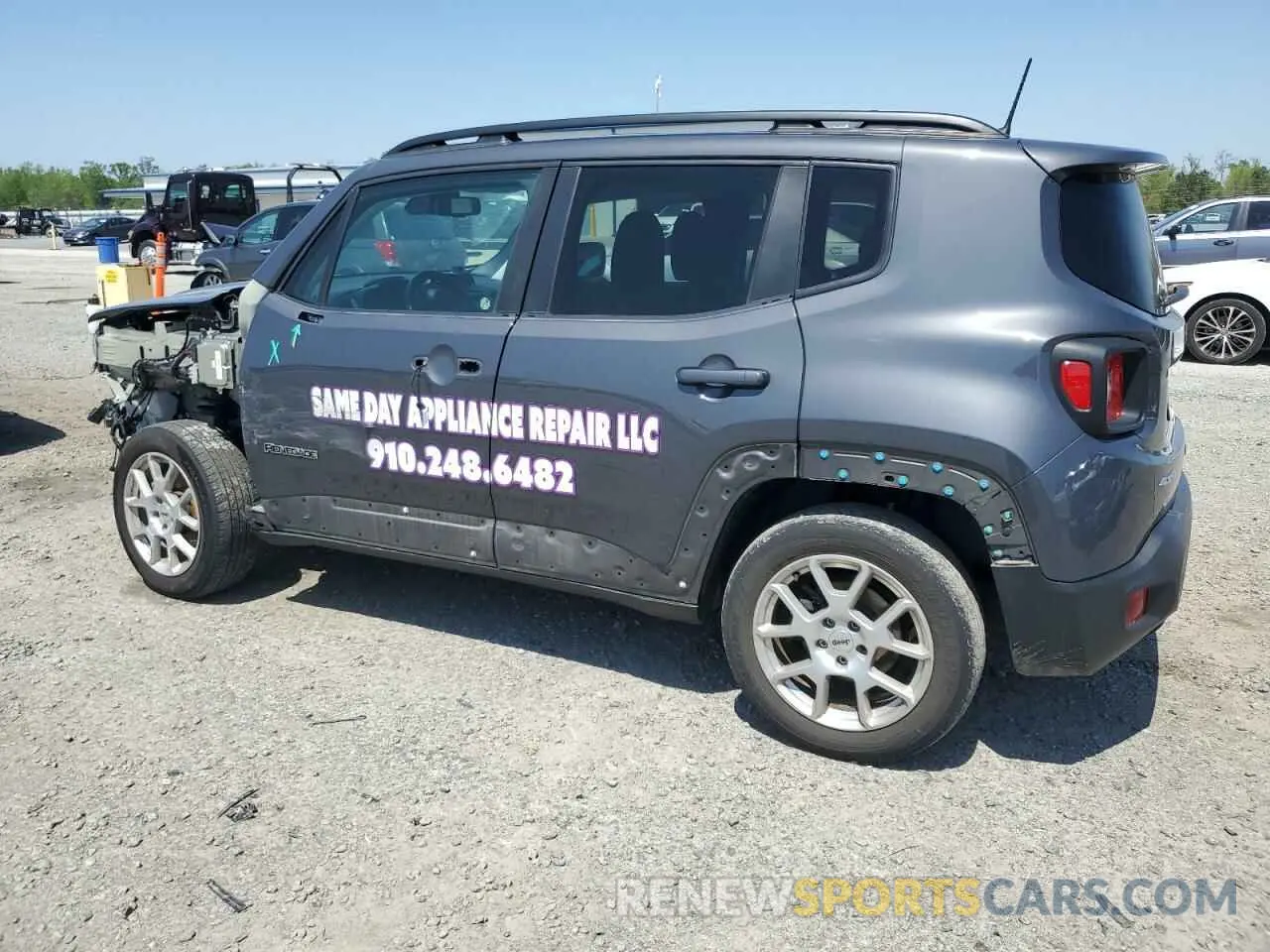 2 Photograph of a damaged car ZACNJDB11NPN60155 JEEP RENEGADE 2022