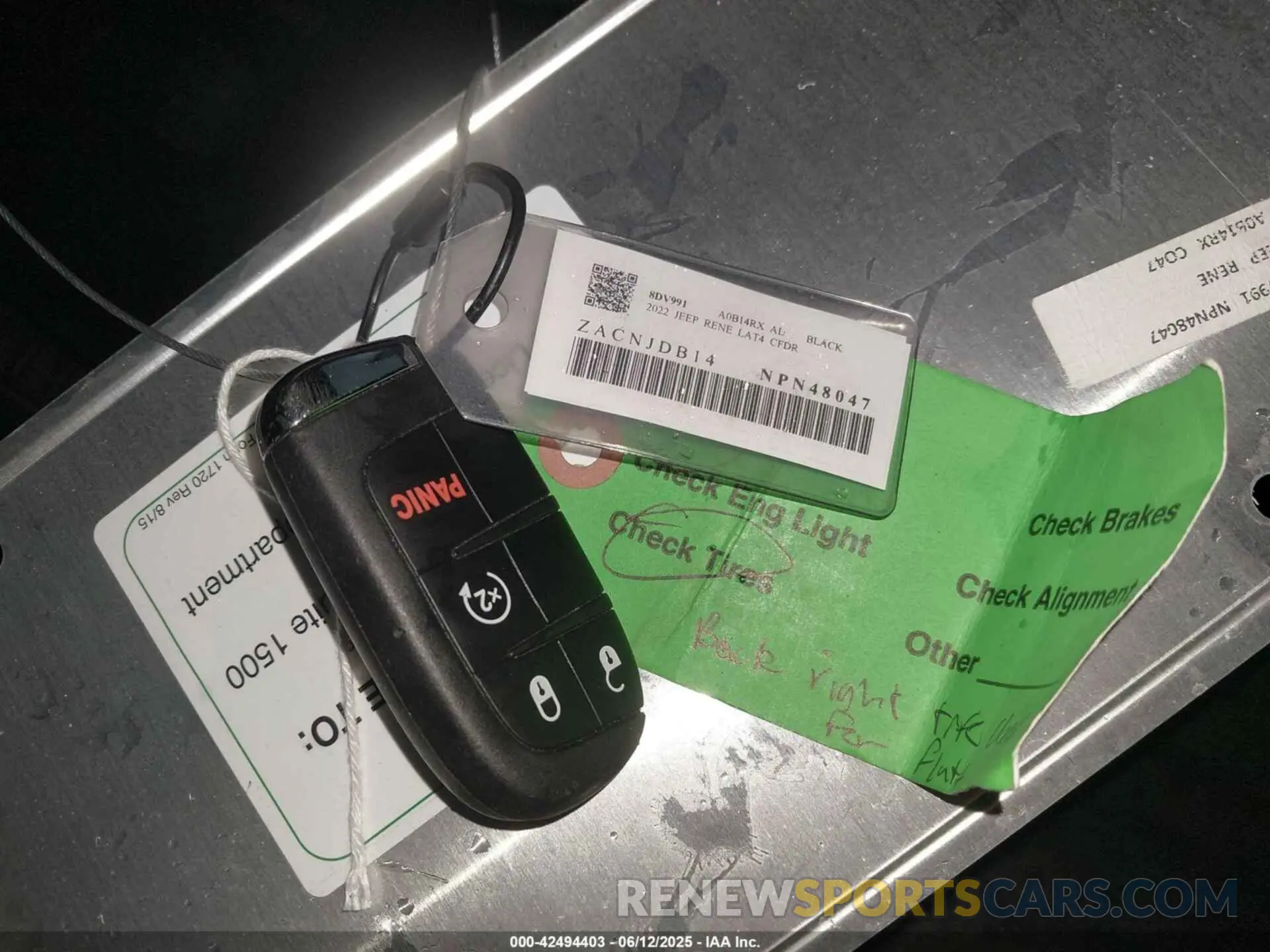 11 Photograph of a damaged car ZACNJDB14NPN48047 JEEP RENEGADE 2022
