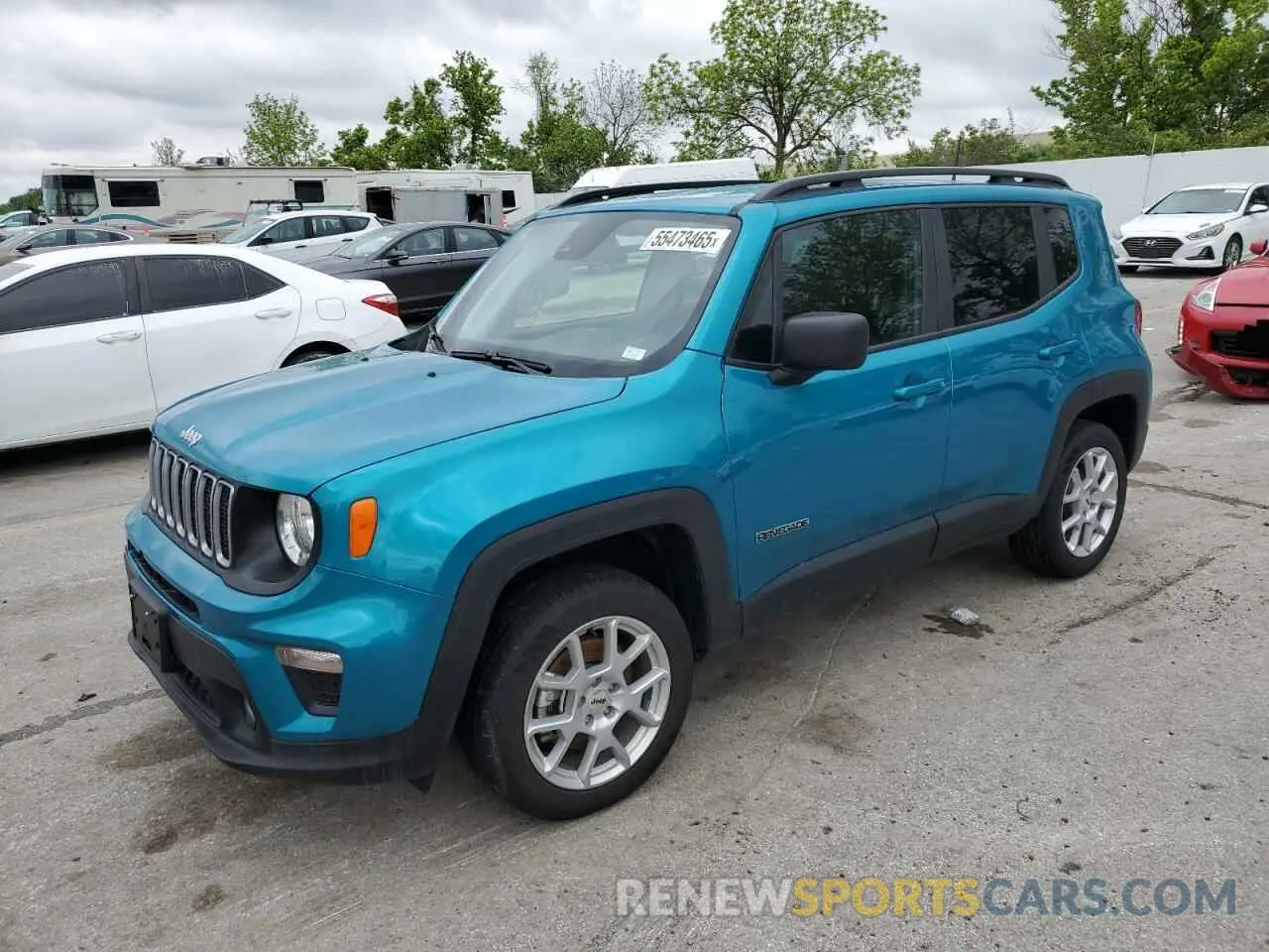 1 Photograph of a damaged car ZACNJDB14NPN73109 JEEP RENEGADE 2022