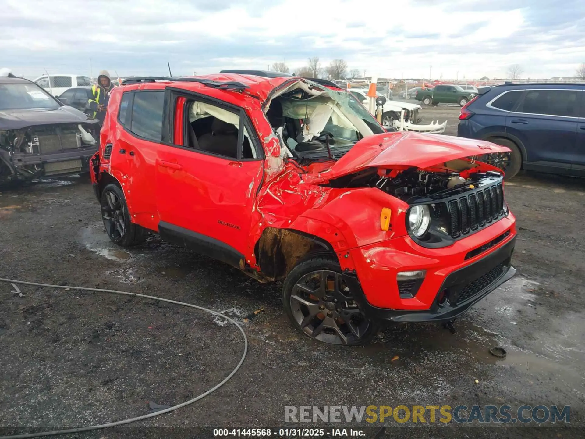1 Photograph of a damaged car ZACNJDB14NPN82389 JEEP RENEGADE 2022