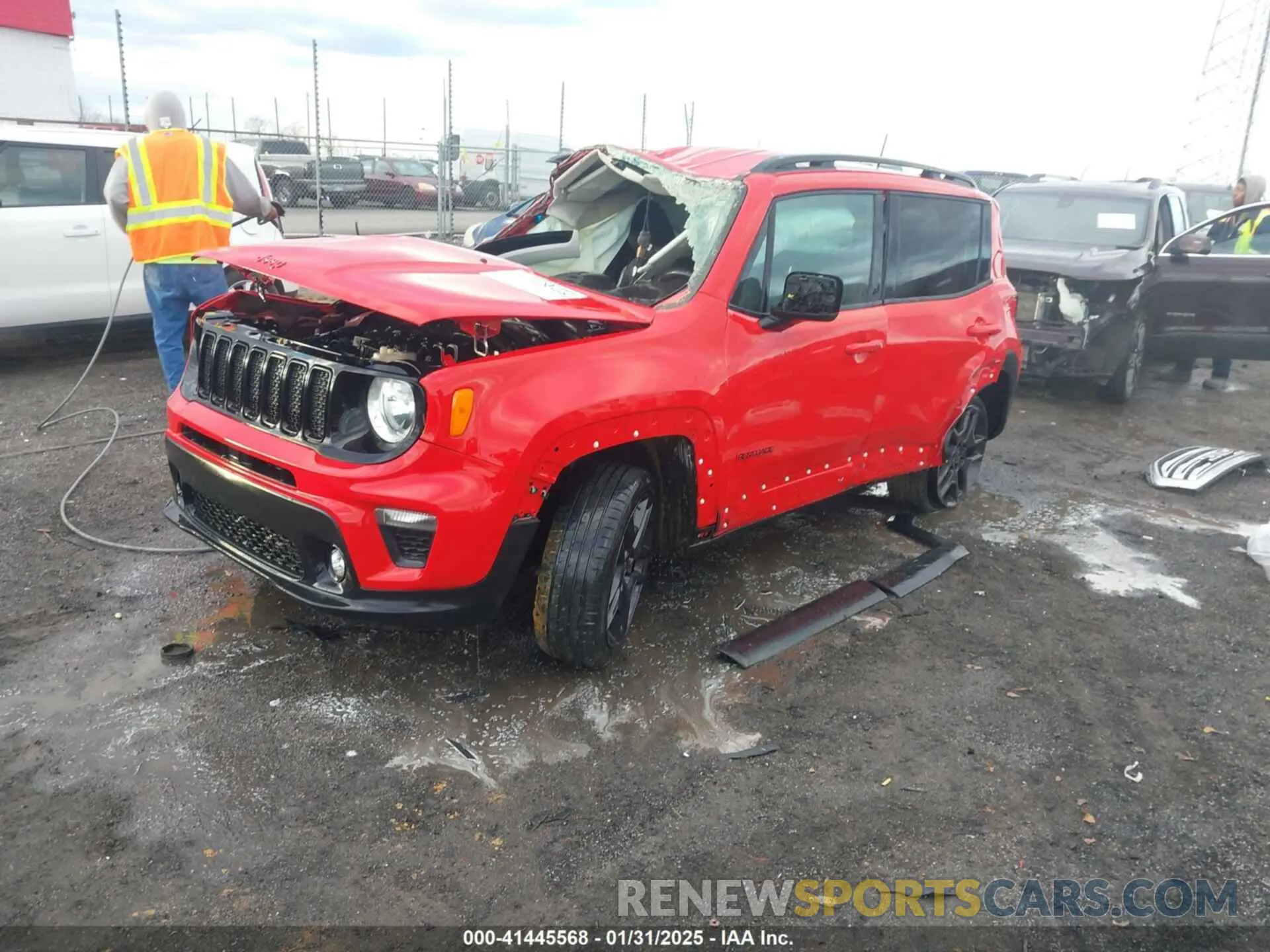 2 Photograph of a damaged car ZACNJDB14NPN82389 JEEP RENEGADE 2022