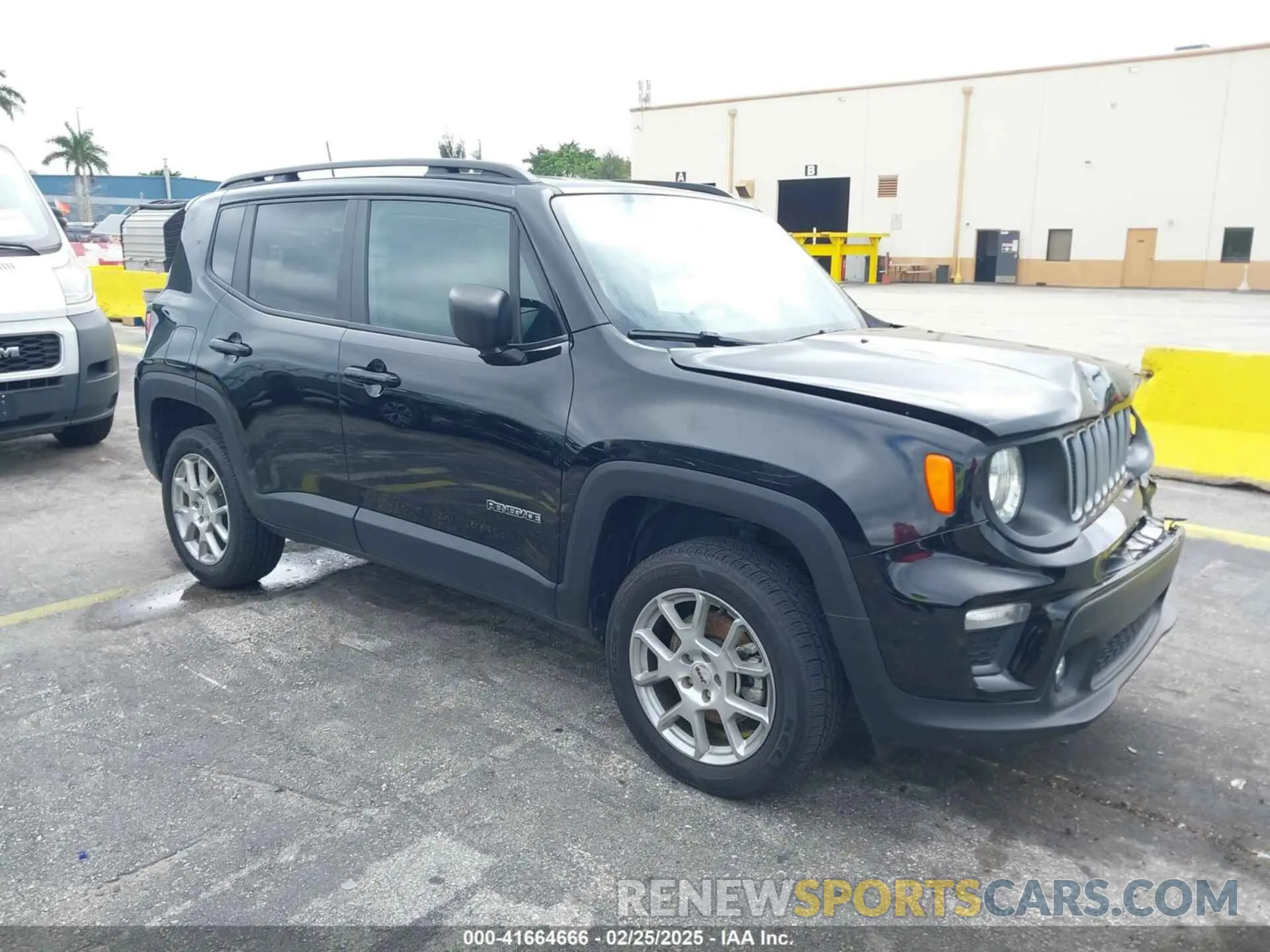 1 Photograph of a damaged car ZACNJDB14NPN83204 JEEP RENEGADE 2022