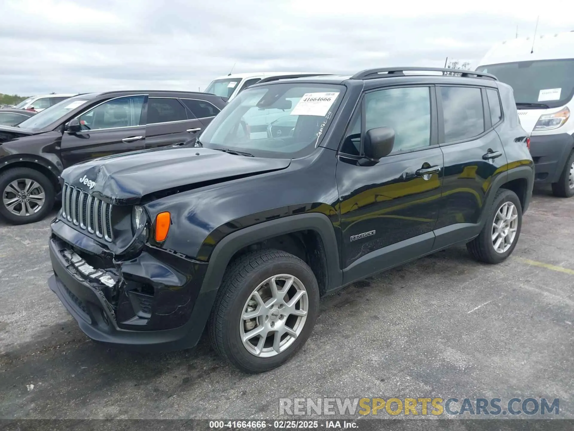 2 Photograph of a damaged car ZACNJDB14NPN83204 JEEP RENEGADE 2022