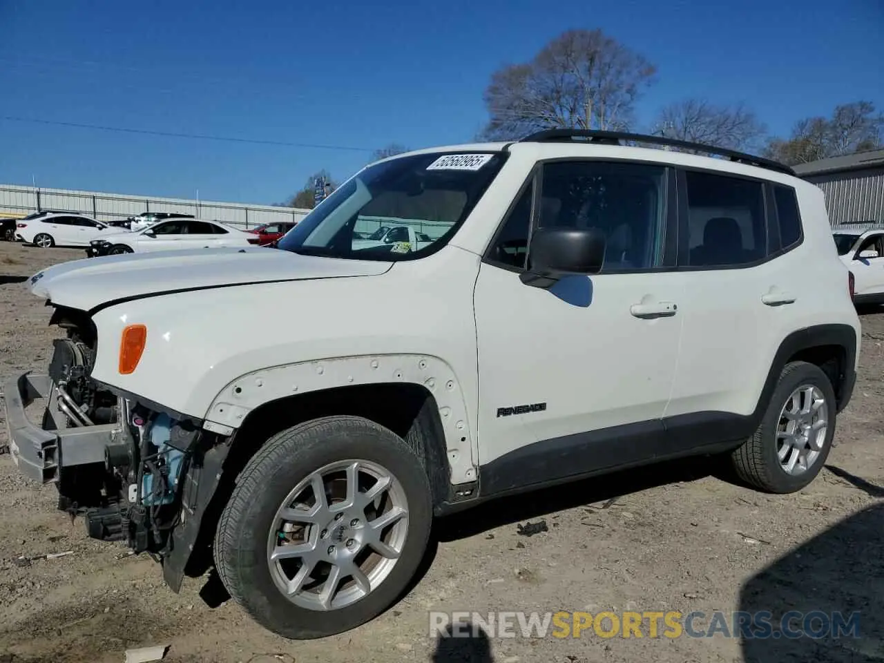 1 Photograph of a damaged car ZACNJDB15NPN48493 JEEP RENEGADE 2022