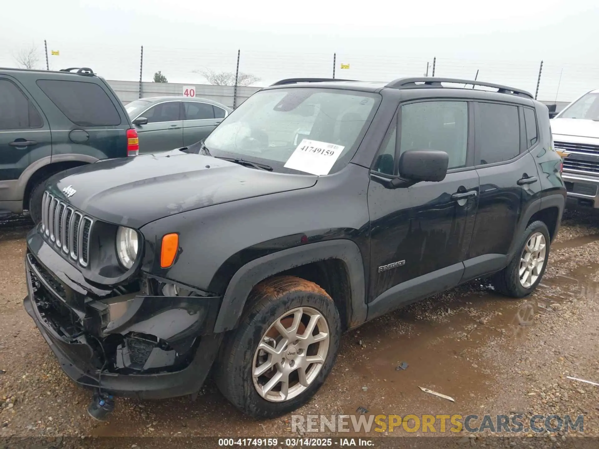 2 Photograph of a damaged car ZACNJDB17NPN85853 JEEP RENEGADE 2022