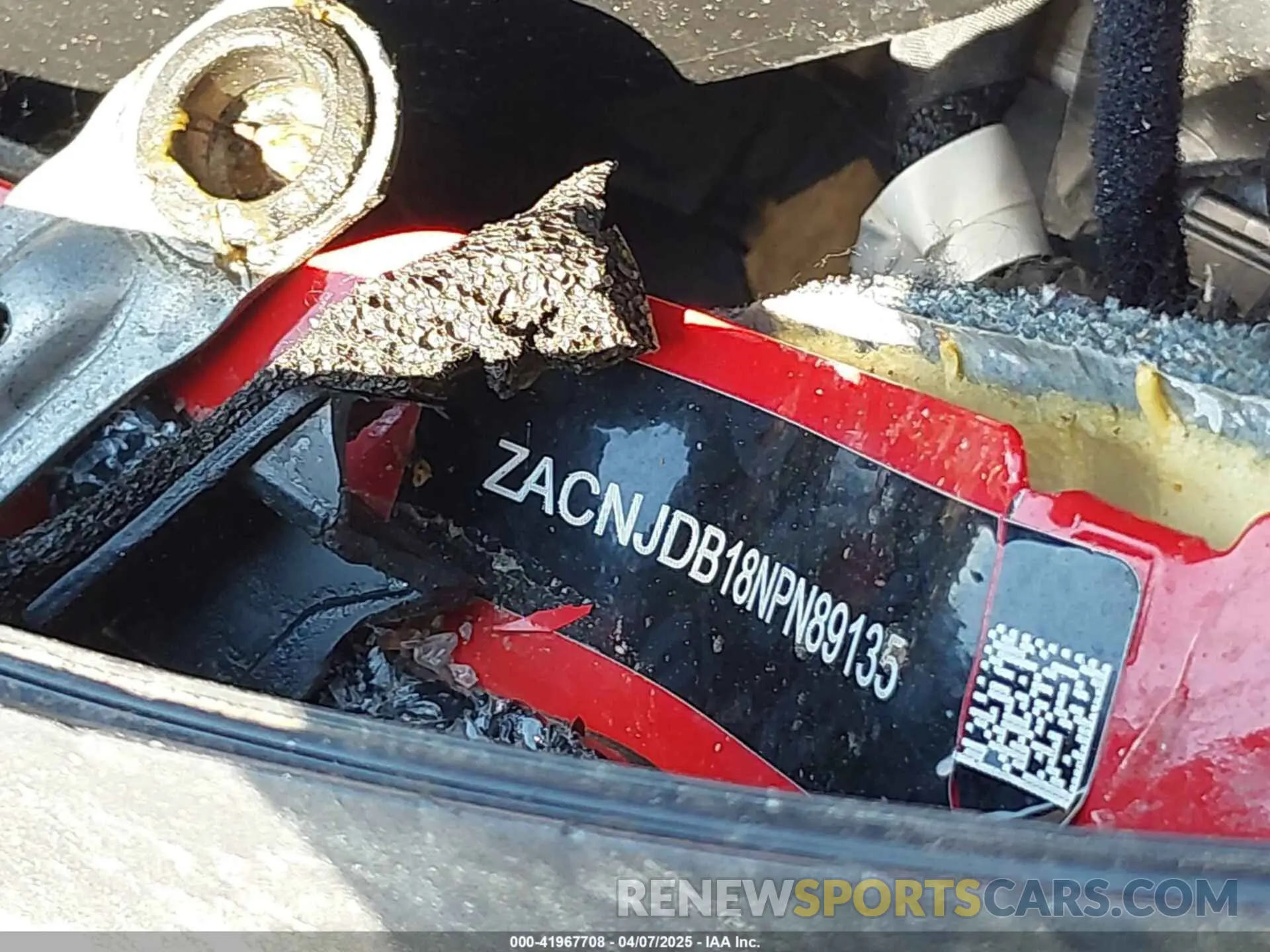9 Photograph of a damaged car ZACNJDB18NPN89135 JEEP RENEGADE 2022