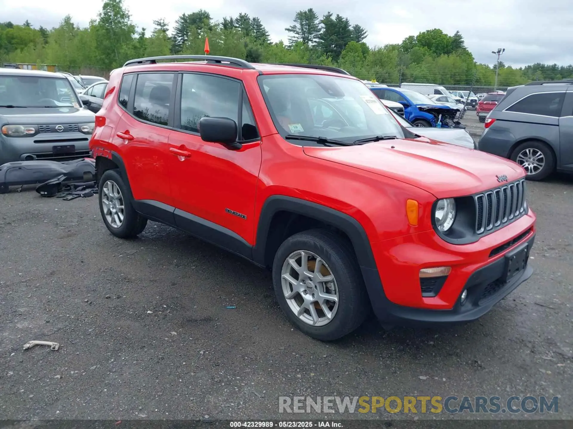 1 Photograph of a damaged car ZACNJDB19NPN81559 JEEP RENEGADE 2022