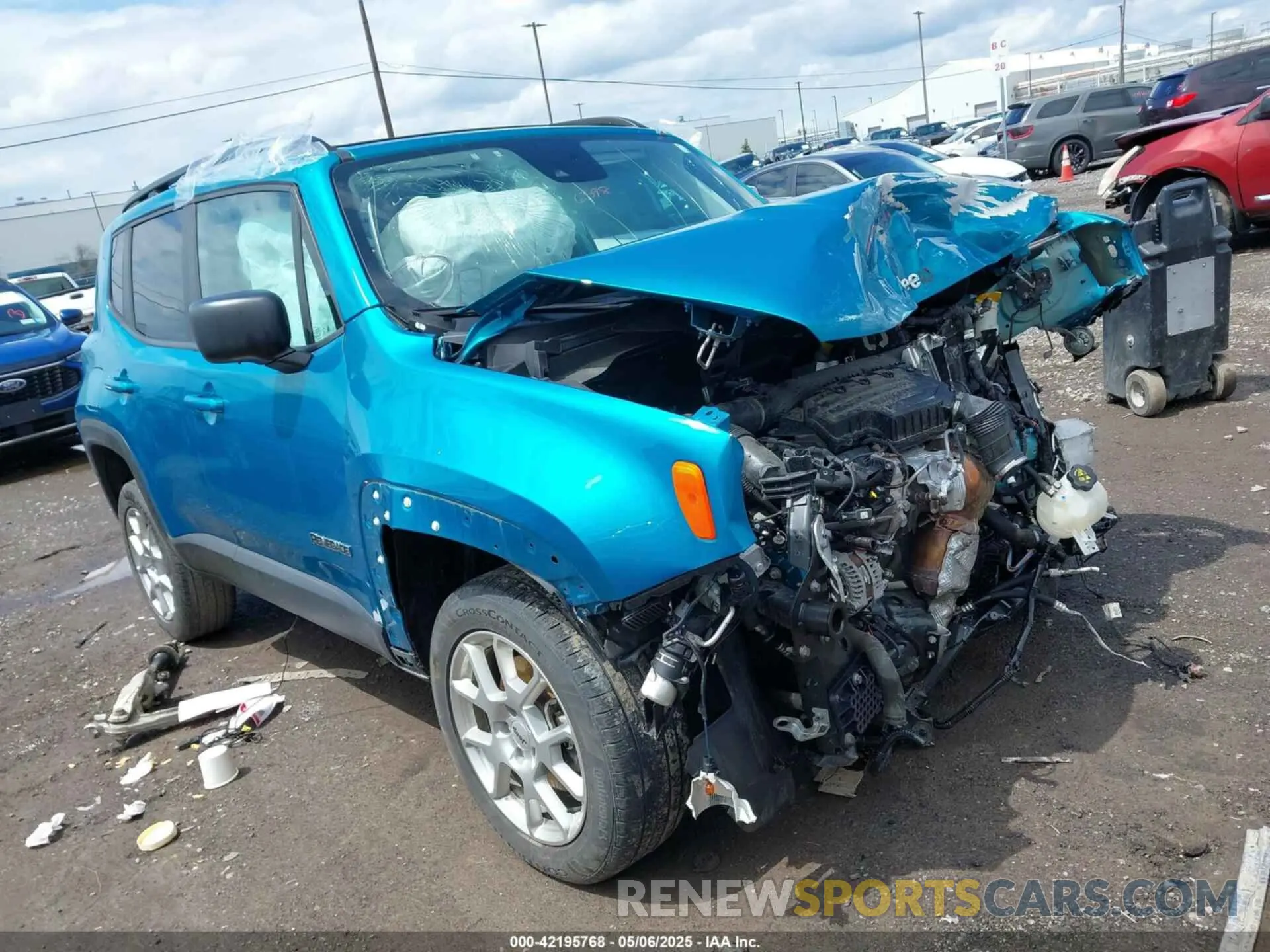 1 Photograph of a damaged car ZACNJDB1XNPN66679 JEEP RENEGADE 2022
