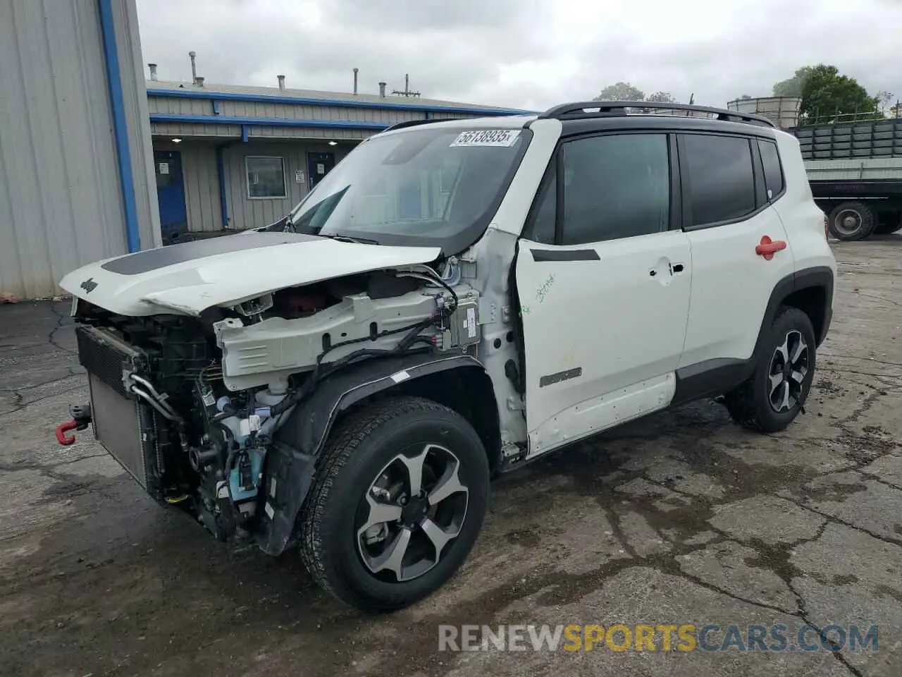 1 Photograph of a damaged car ZACNJDC11NPN68626 JEEP RENEGADE 2022