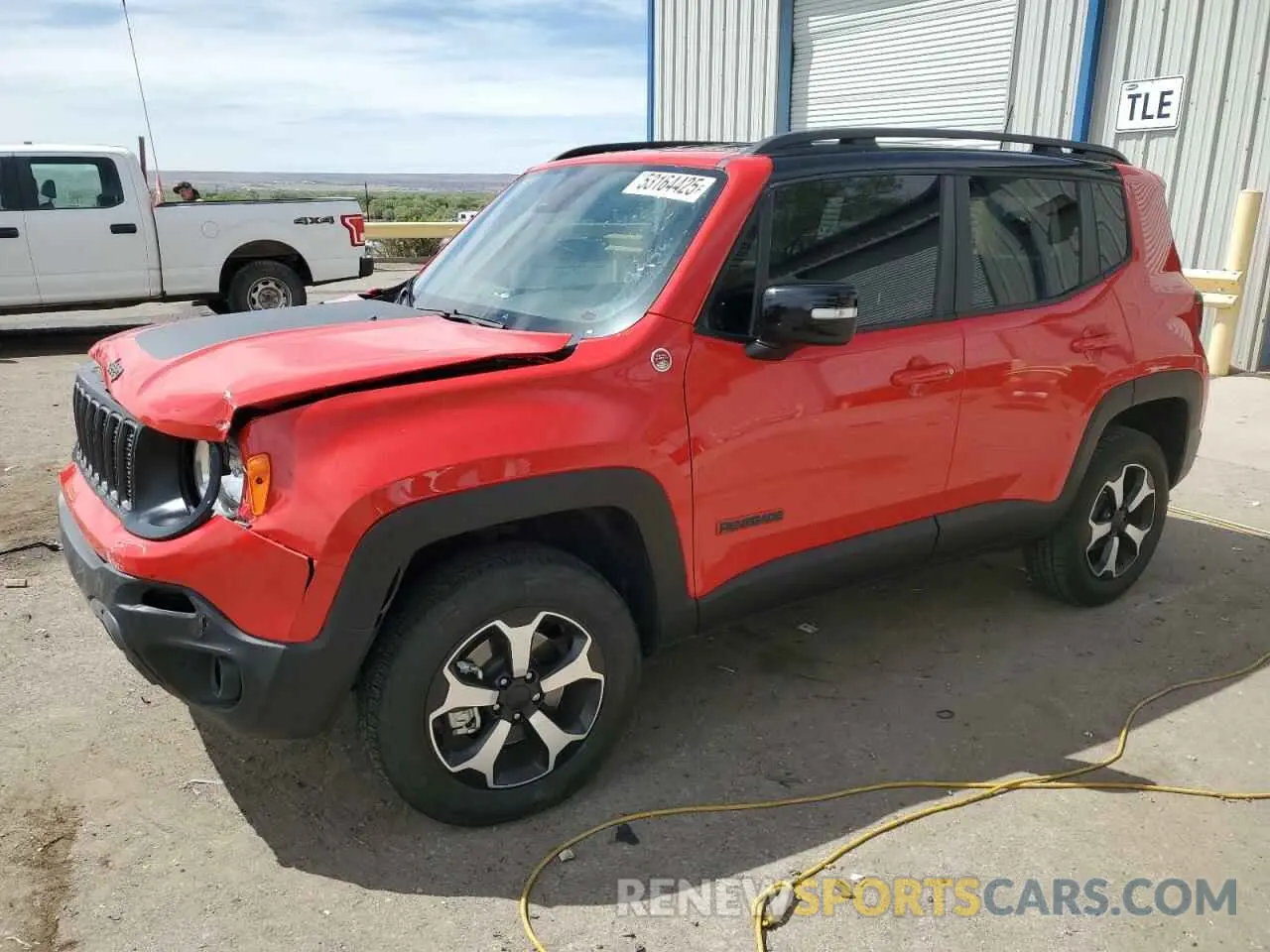 1 Photograph of a damaged car ZACNJDC11NPN99956 JEEP RENEGADE 2022