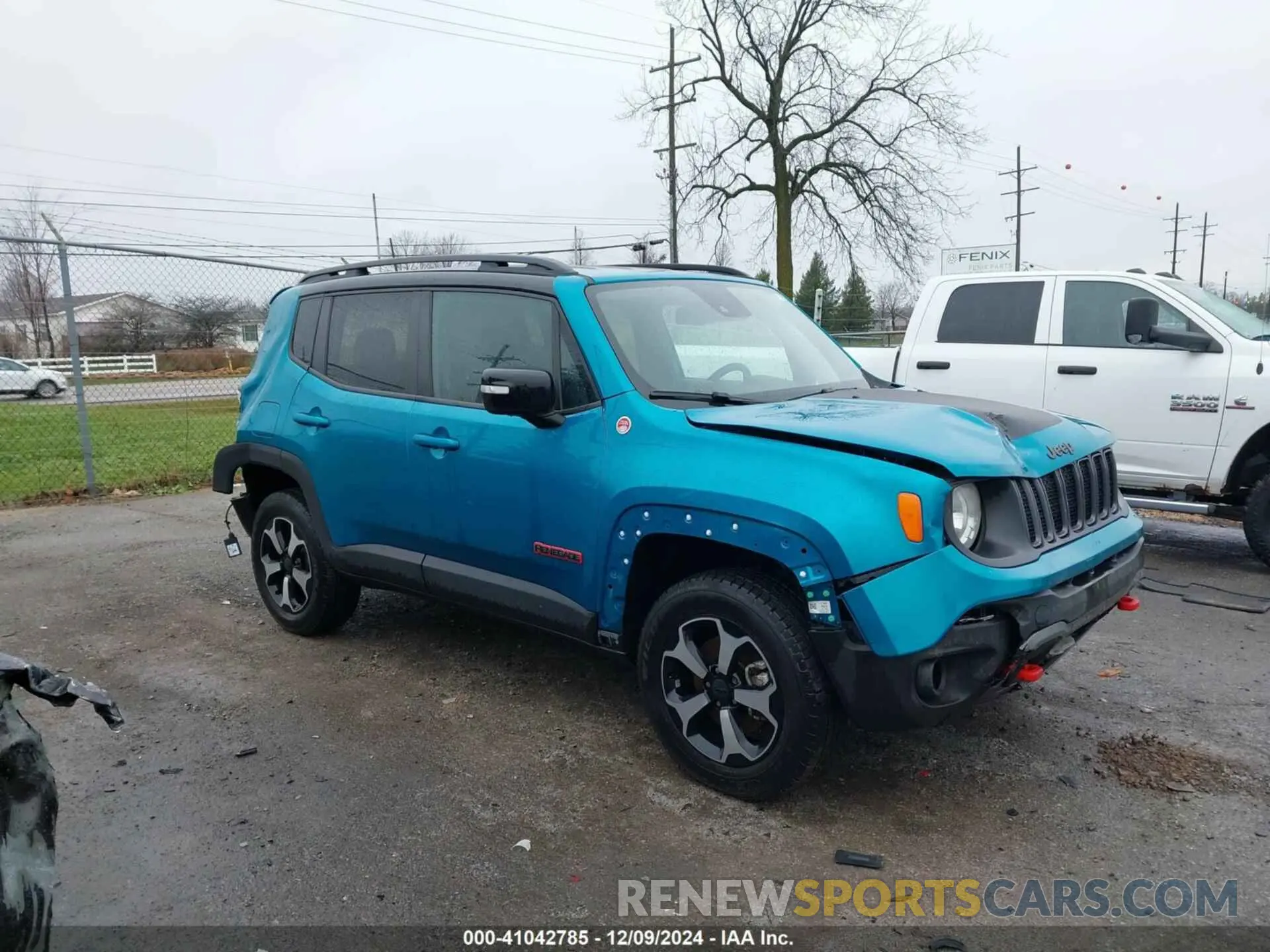 1 Photograph of a damaged car ZACNJDC13NPN57143 JEEP RENEGADE 2022