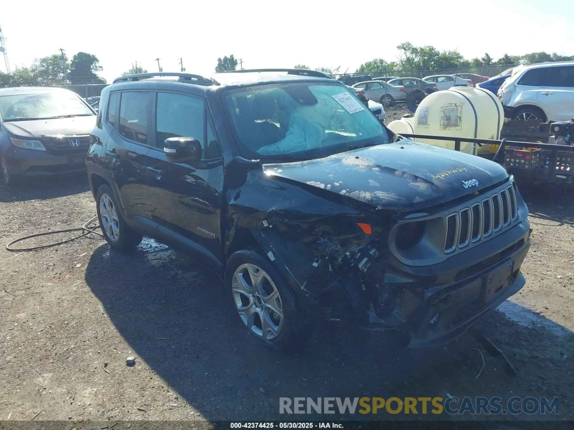 1 Photograph of a damaged car ZACNJDD11NPN71962 JEEP RENEGADE 2022