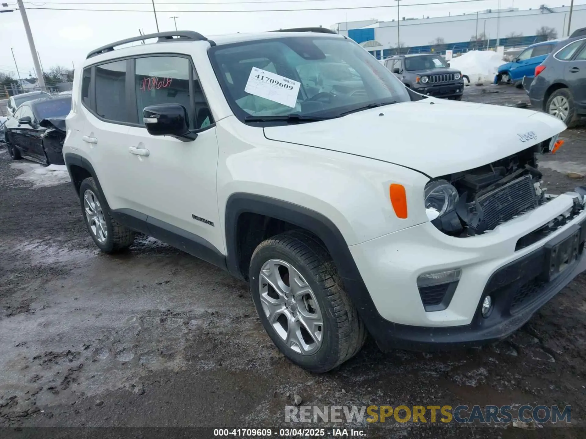 1 Photograph of a damaged car ZACNJDD11NPN99535 JEEP RENEGADE 2022
