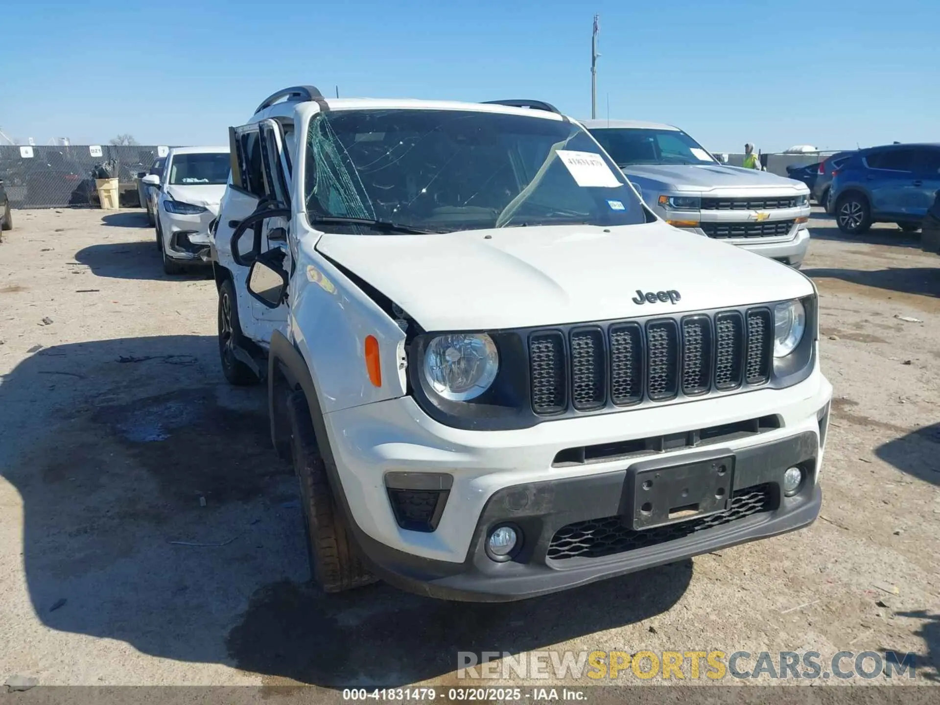 1 Photograph of a damaged car ZACNJDE1XNPN71389 JEEP RENEGADE 2022