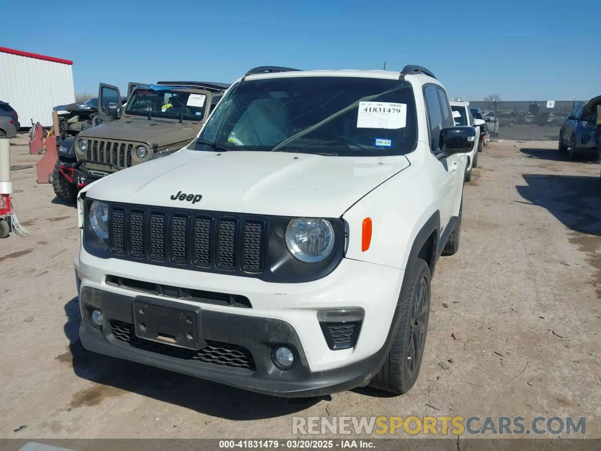 2 Photograph of a damaged car ZACNJDE1XNPN71389 JEEP RENEGADE 2022