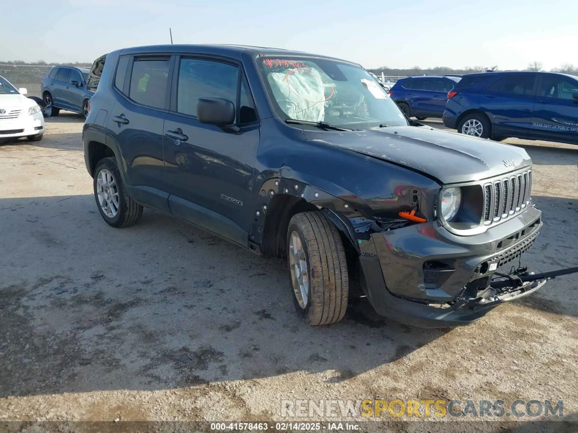1 Photograph of a damaged car ZACNJDB12PPP60061 JEEP RENEGADE 2023