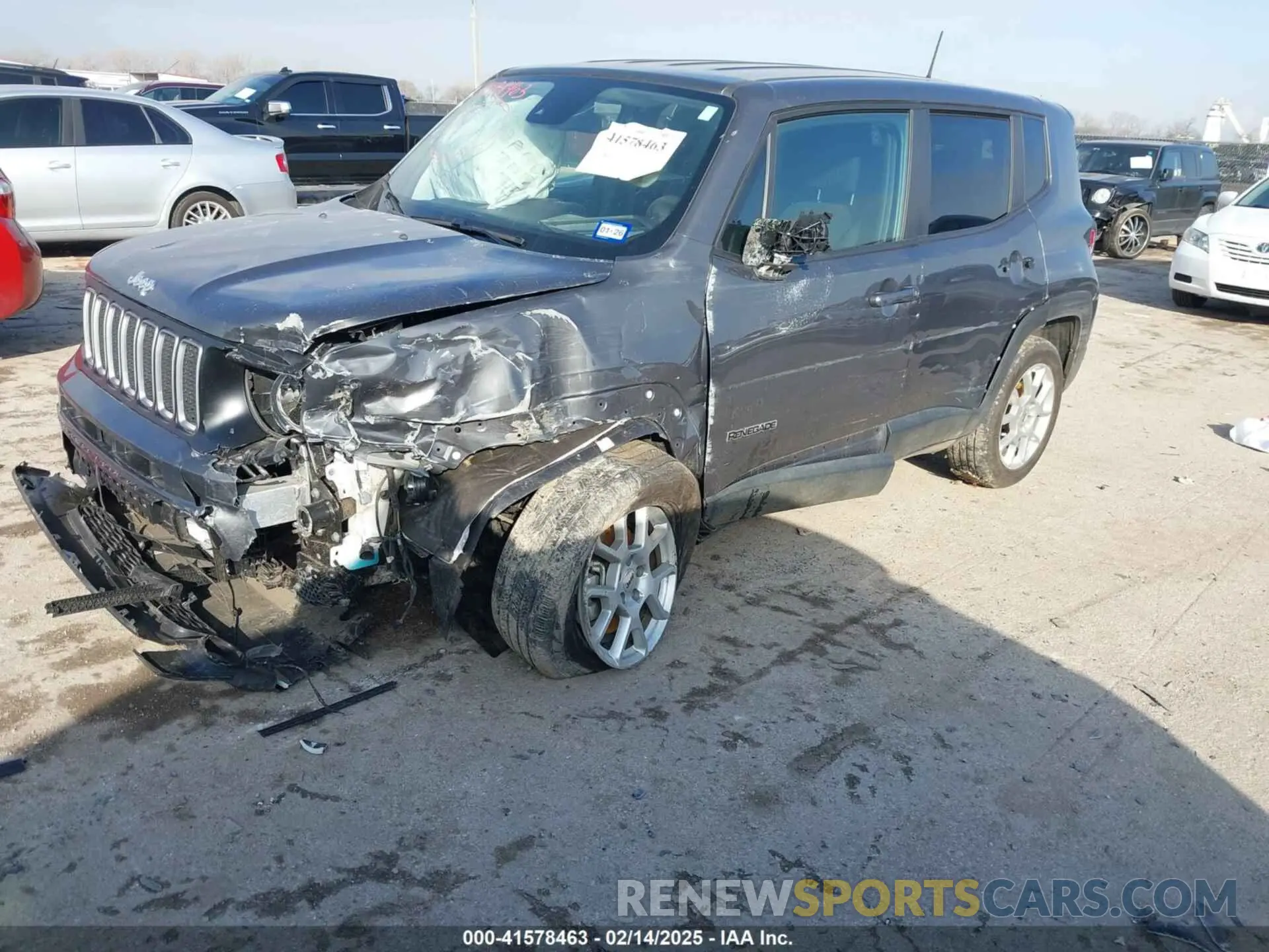 2 Photograph of a damaged car ZACNJDB12PPP60061 JEEP RENEGADE 2023