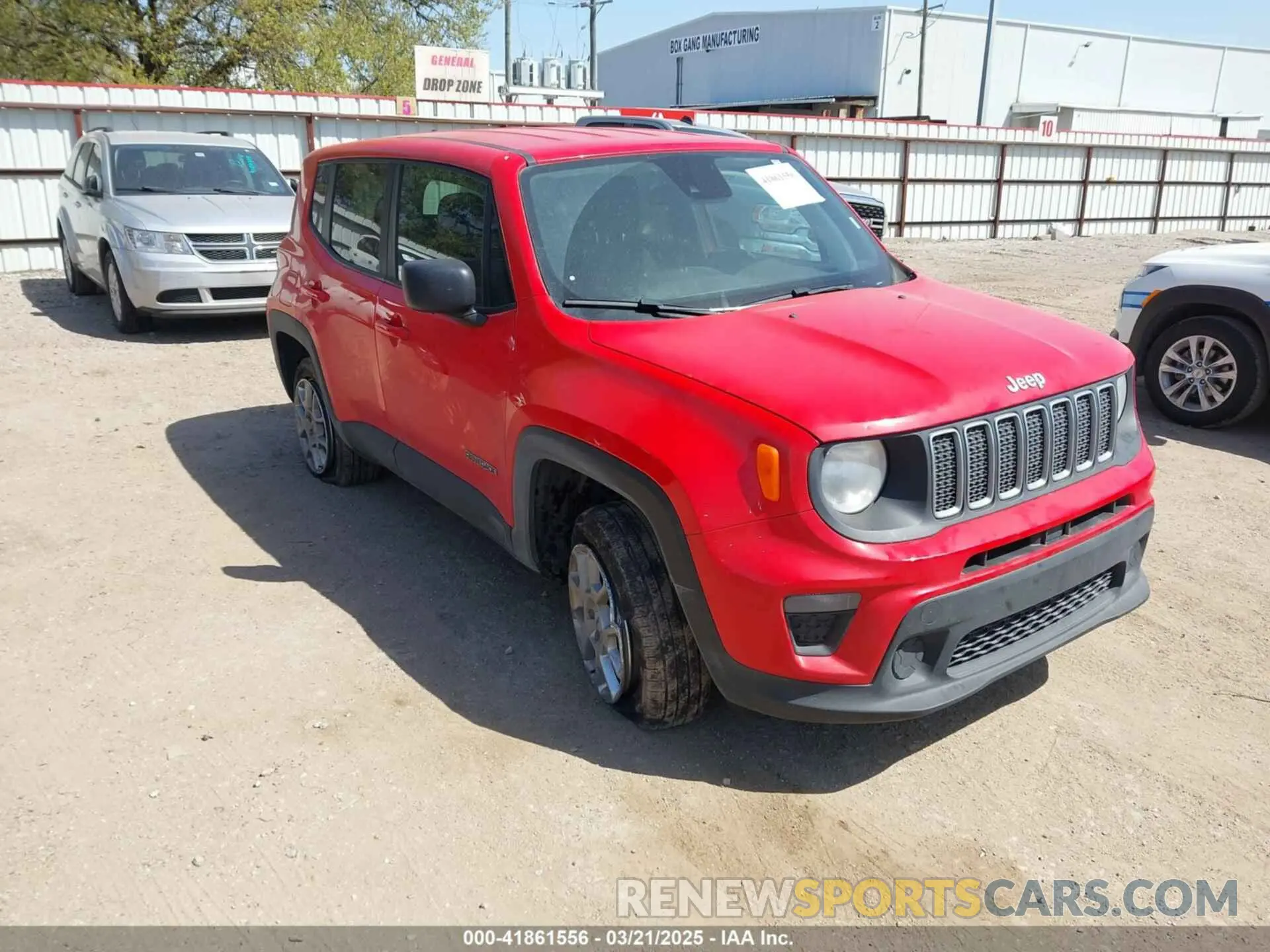 1 Photograph of a damaged car ZACNJDB12PPP70640 JEEP RENEGADE 2023