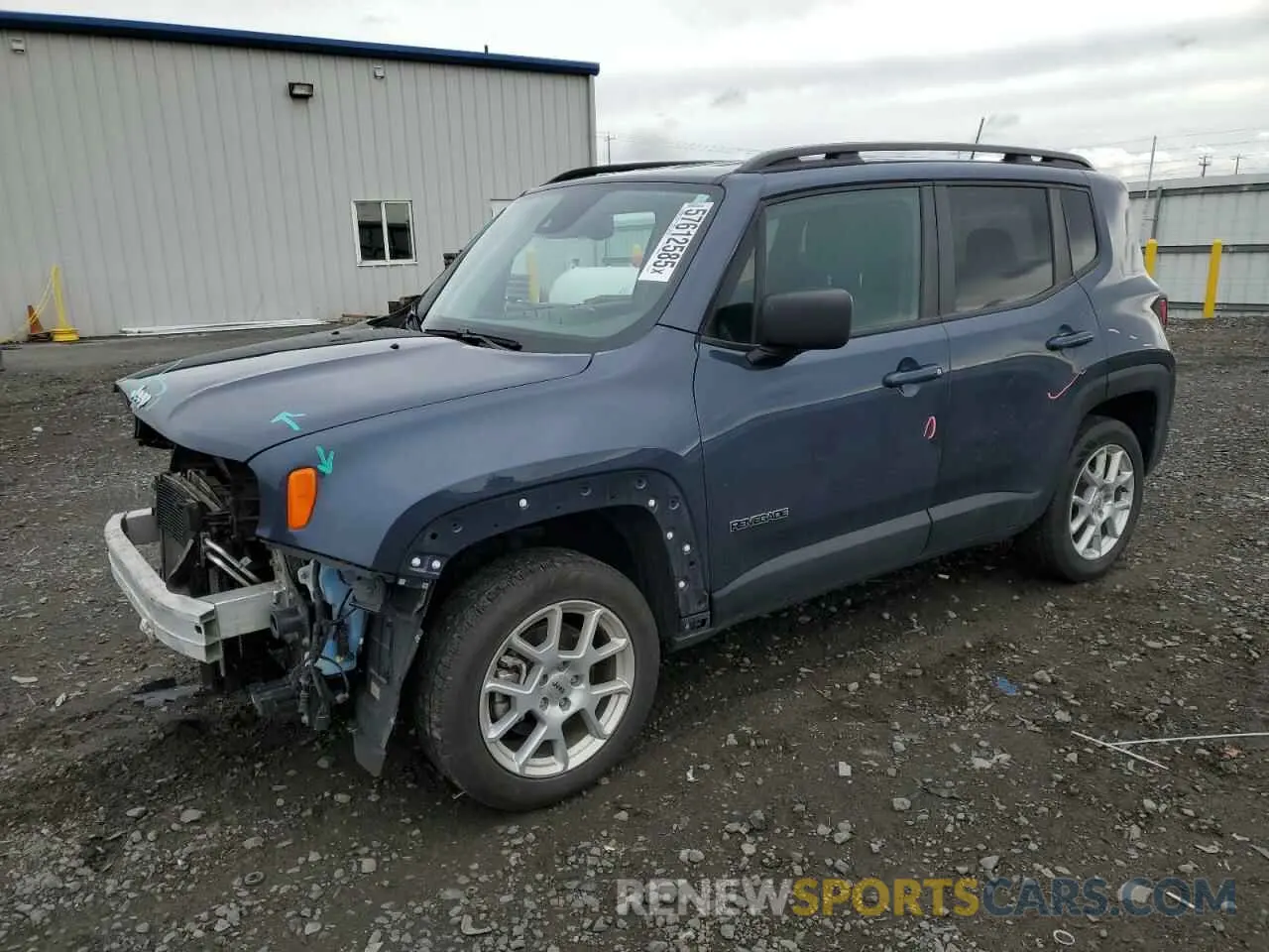 1 Photograph of a damaged car ZACNJDB13PPP31264 JEEP RENEGADE 2023