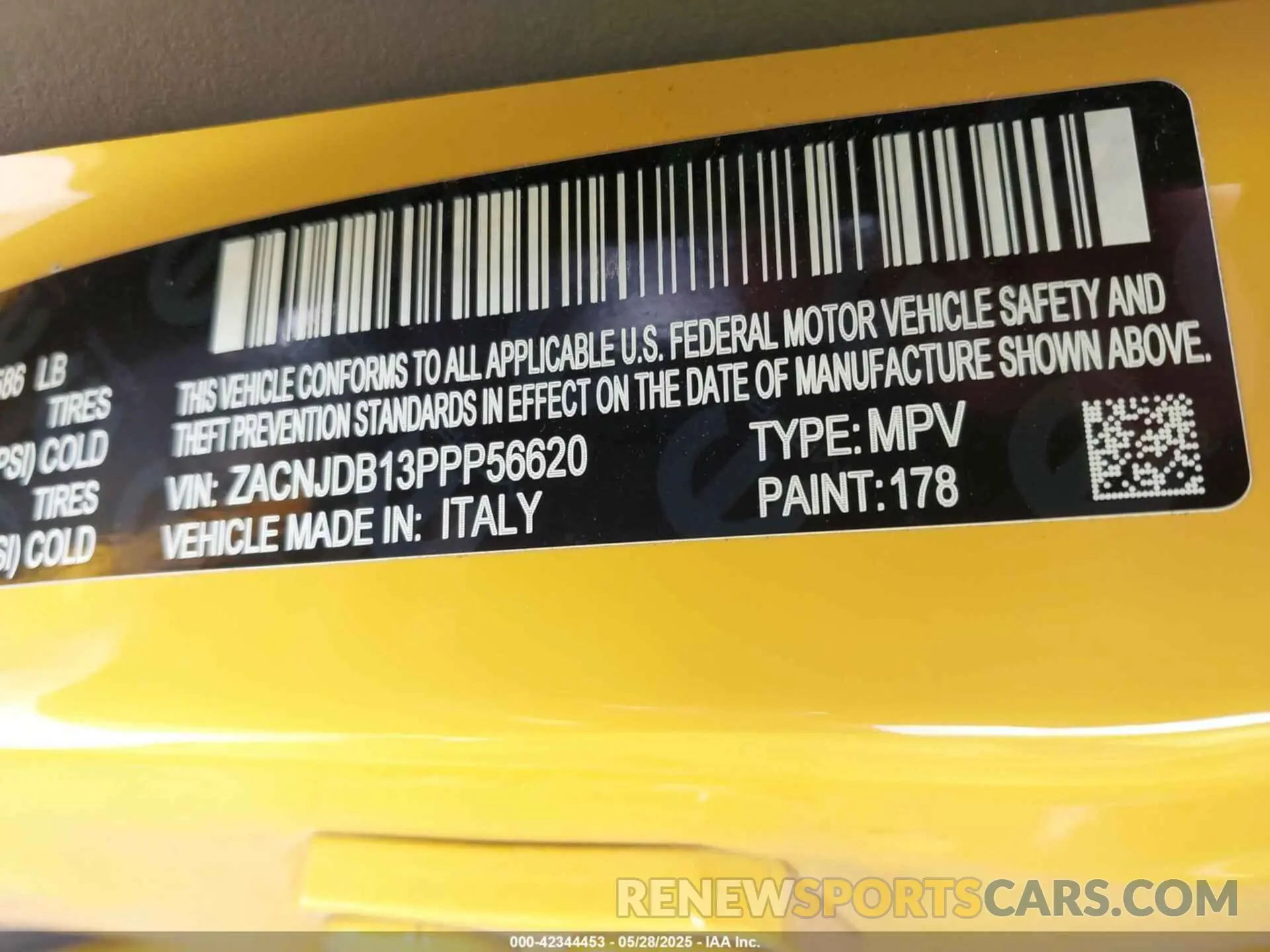 9 Photograph of a damaged car ZACNJDB13PPP56620 JEEP RENEGADE 2023