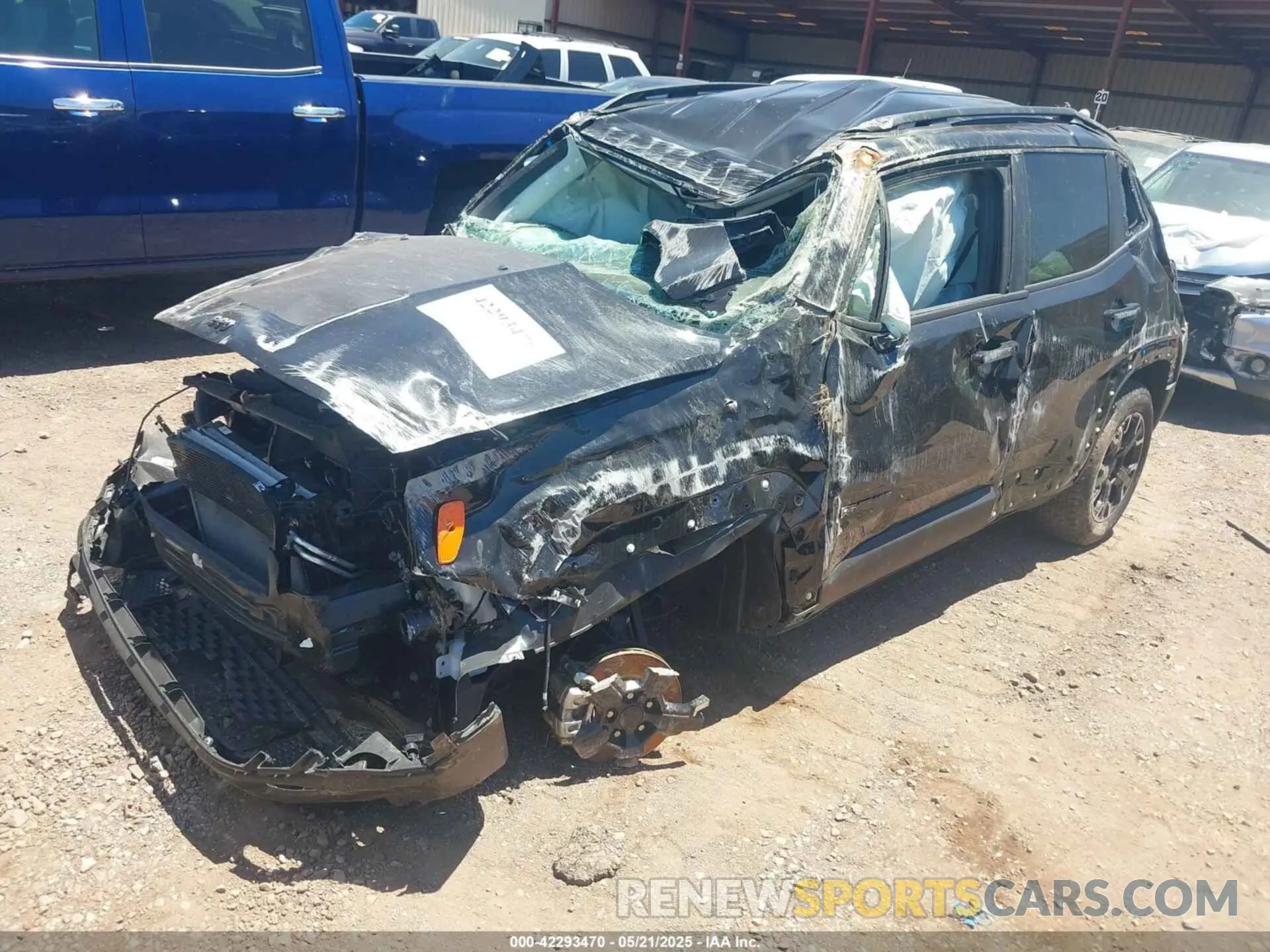 2 Photograph of a damaged car ZACNJDB13PPP69738 JEEP RENEGADE 2023