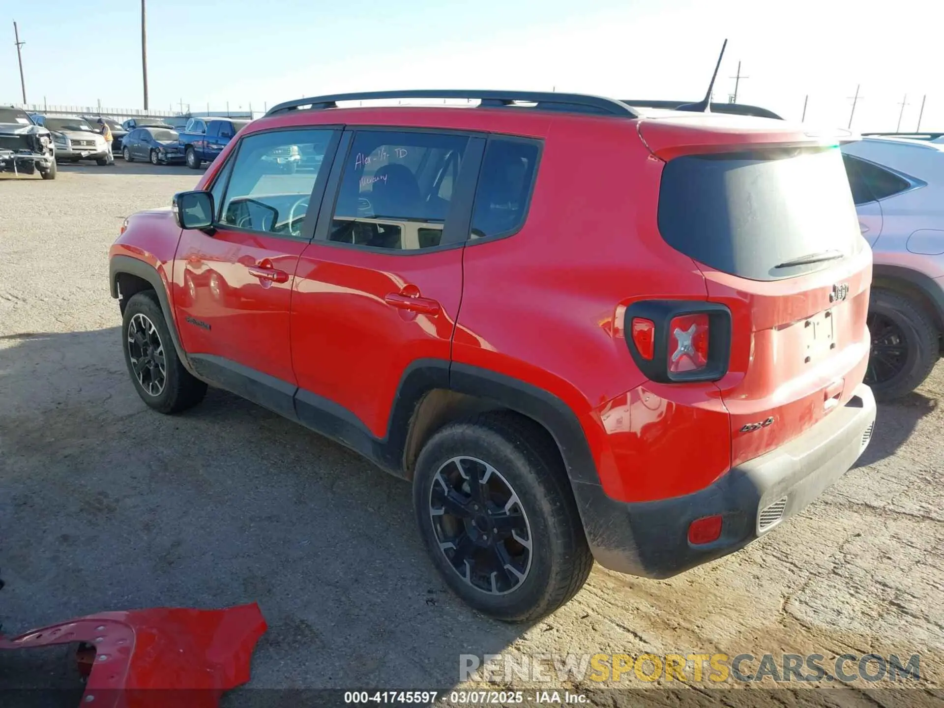 3 Photograph of a damaged car ZACNJDB14PPP44282 JEEP RENEGADE 2023