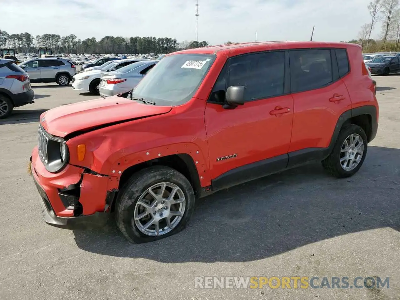 1 Photograph of a damaged car ZACNJDB15PPP61804 JEEP RENEGADE 2023