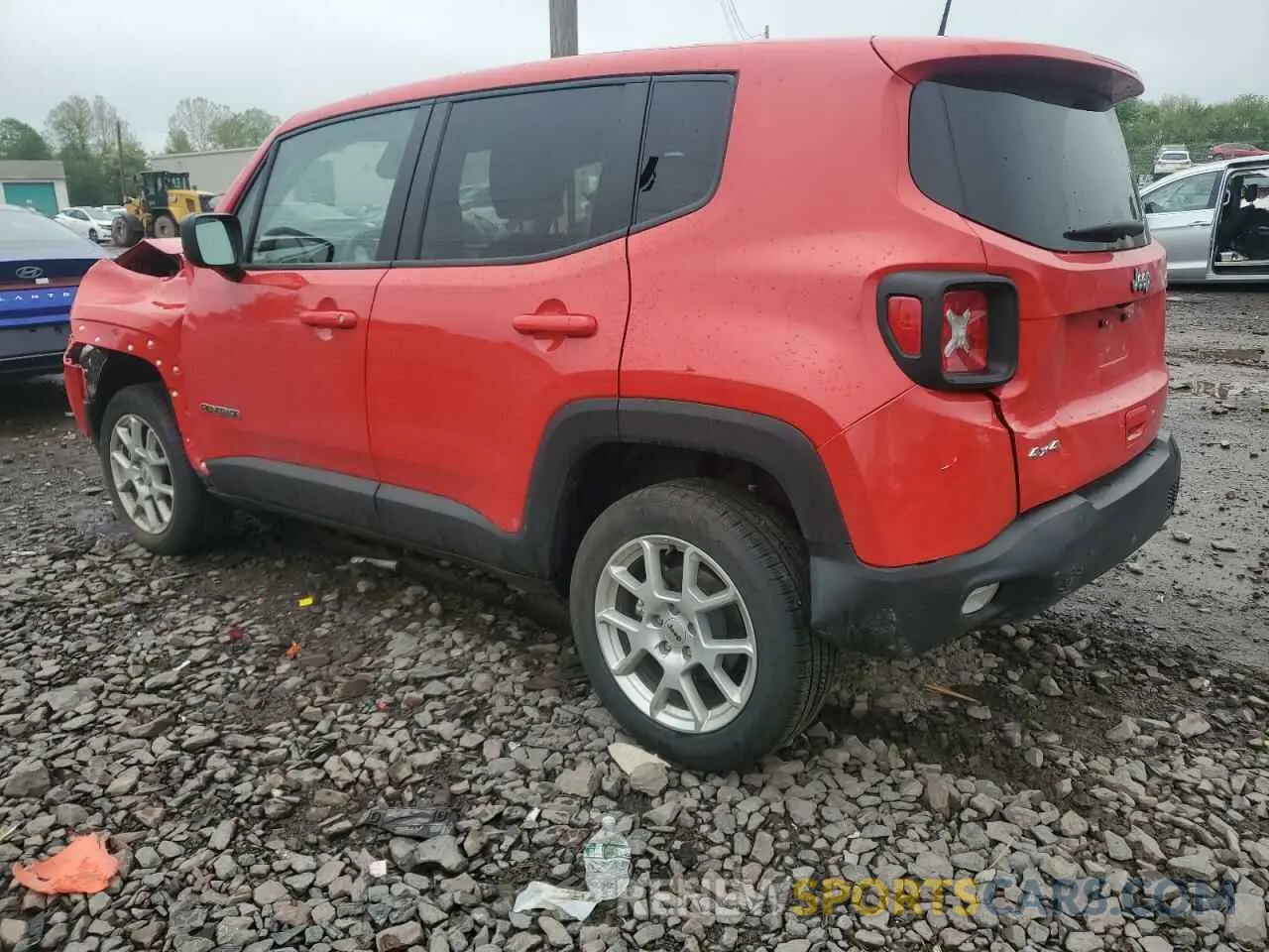 2 Photograph of a damaged car ZACNJDB16PPP68910 JEEP RENEGADE 2023