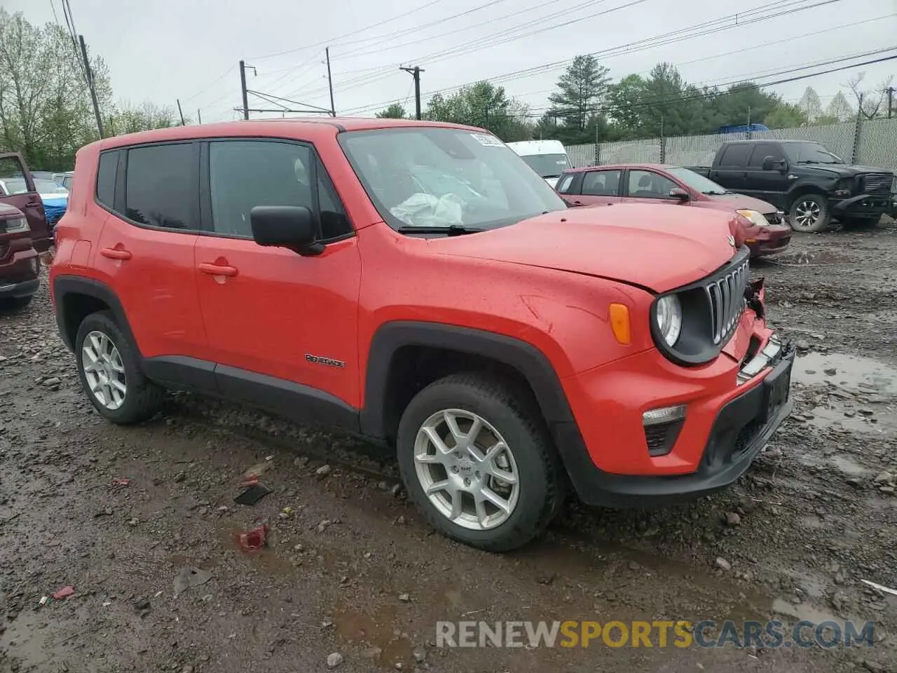 4 Photograph of a damaged car ZACNJDB16PPP68910 JEEP RENEGADE 2023