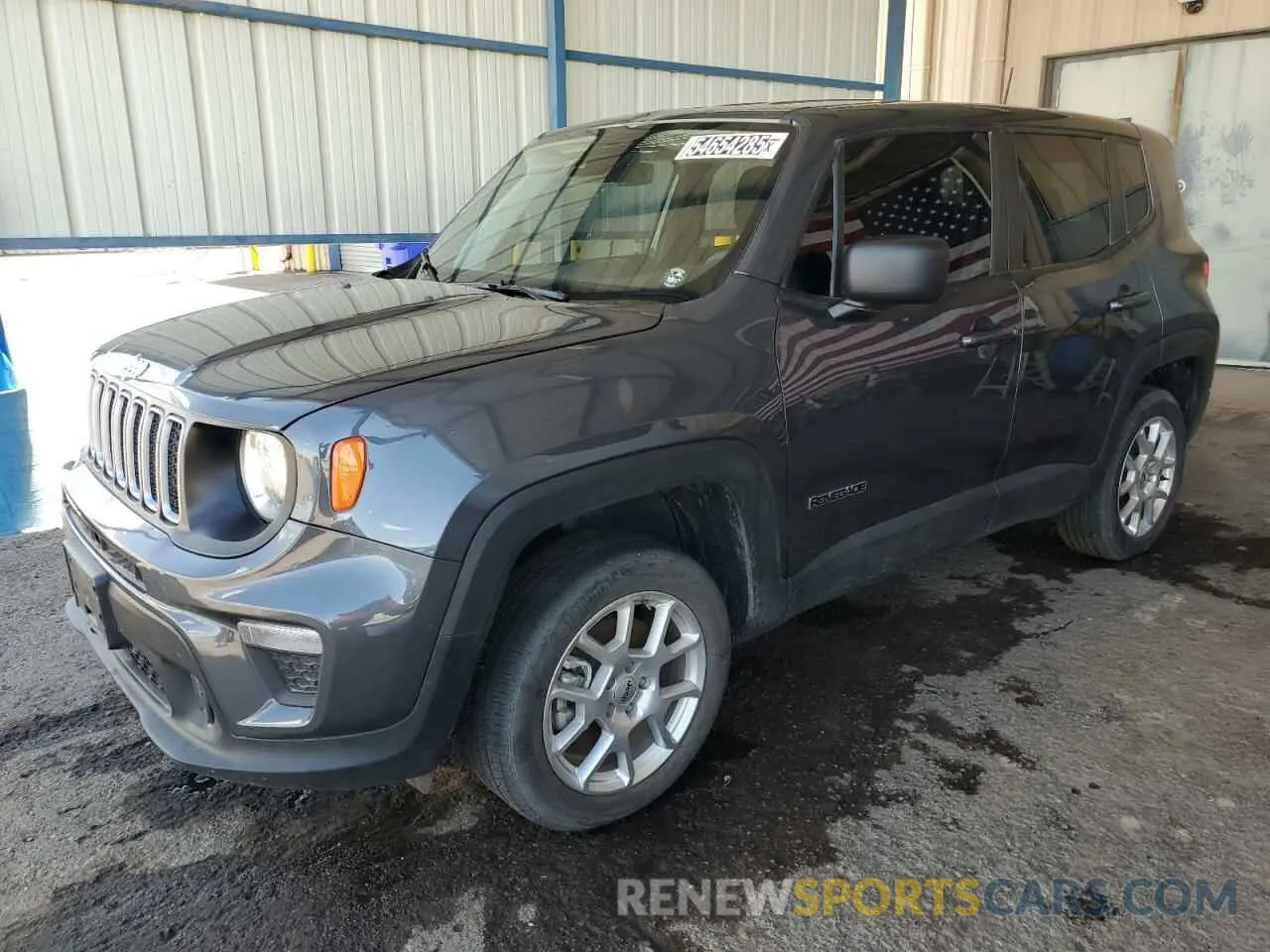 1 Photograph of a damaged car ZACNJDB17PPP20395 JEEP RENEGADE 2023