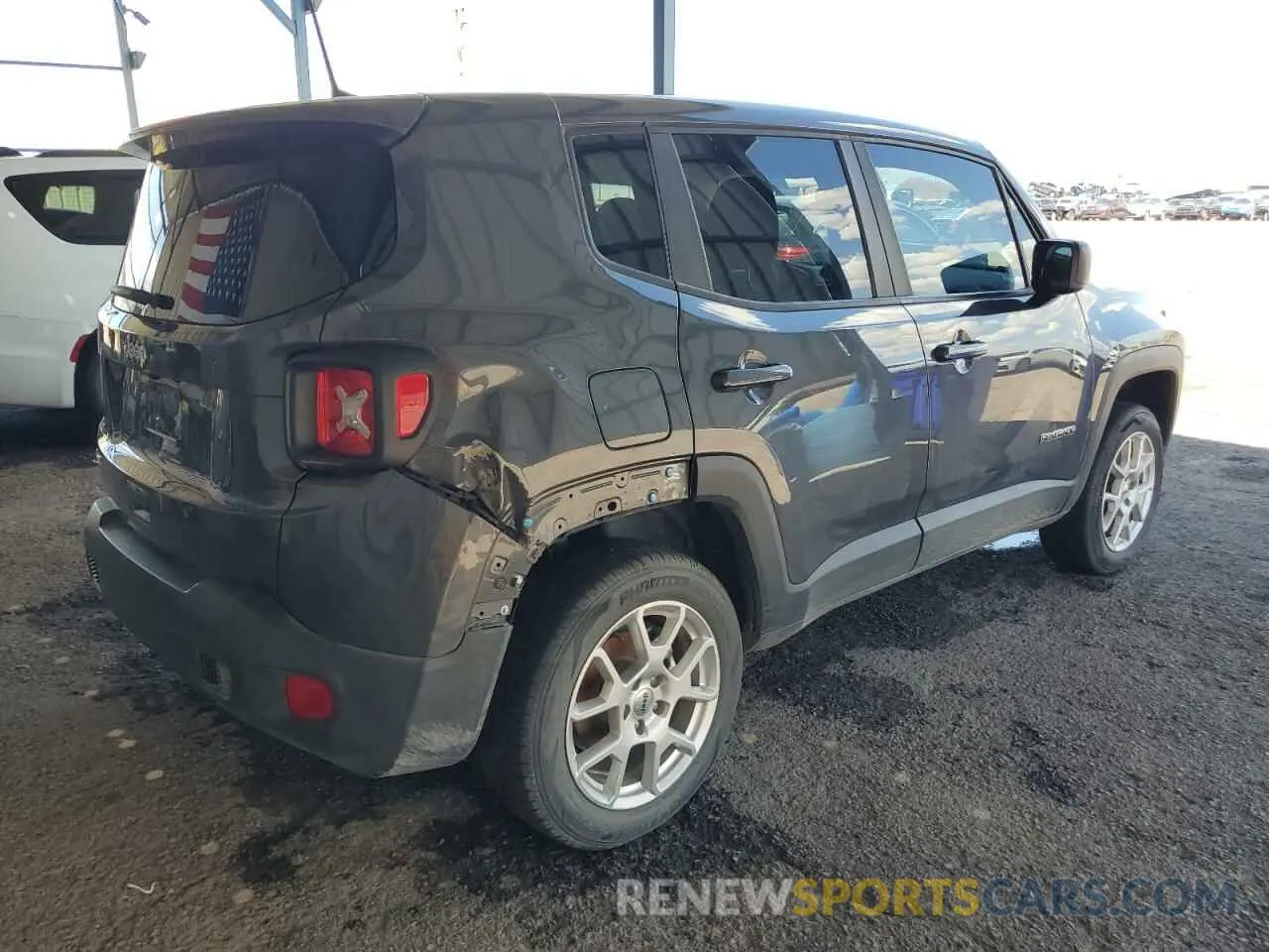 3 Photograph of a damaged car ZACNJDB17PPP20395 JEEP RENEGADE 2023