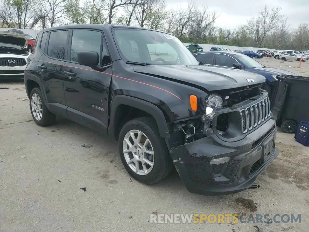 4 Photograph of a damaged car ZACNJDB18PPP36797 JEEP RENEGADE 2023